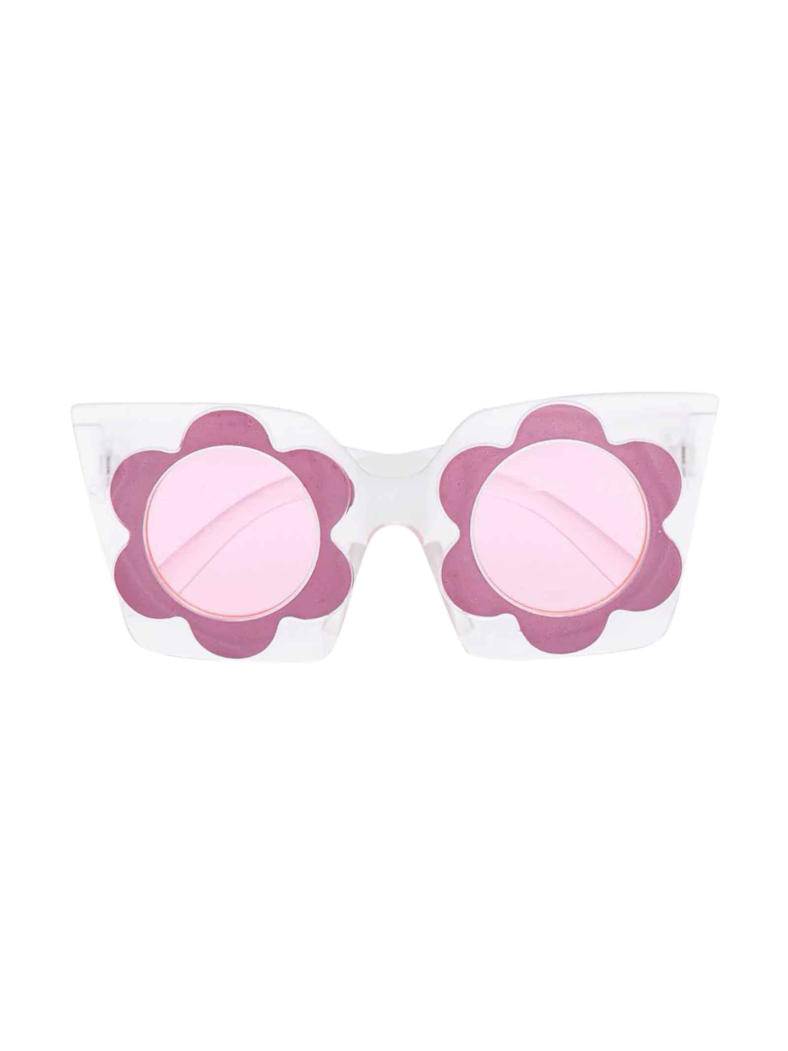 Monnalisa Pink Cat-eye Sunglasses