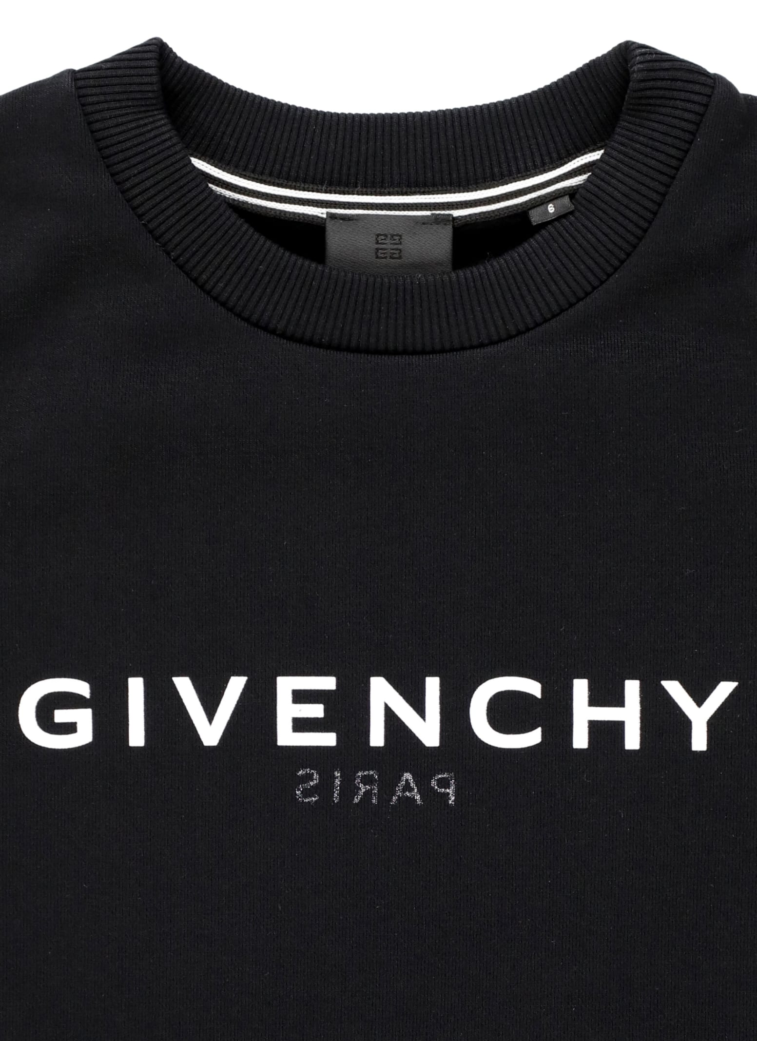 Shop Givenchy Reverse Logo Sweatshirt In Black