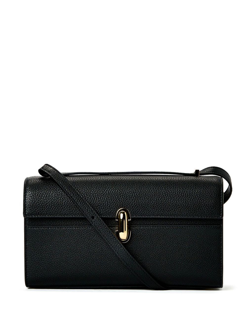 Shop Savette Symmetry 26 In Grained Calf Leather In Black