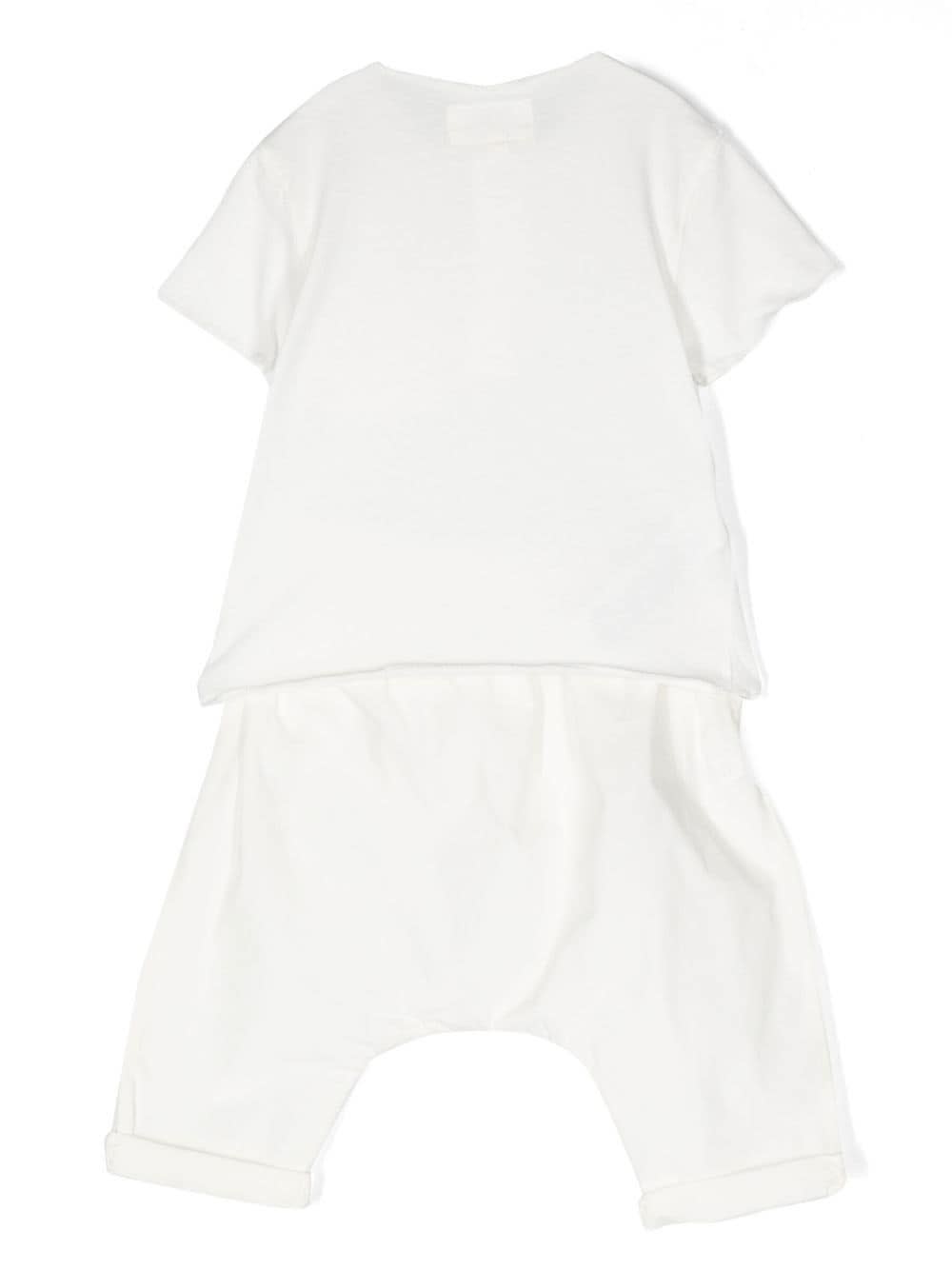 Shop Teddy &amp; Minou Complete With Drop Crotch Trousers In White