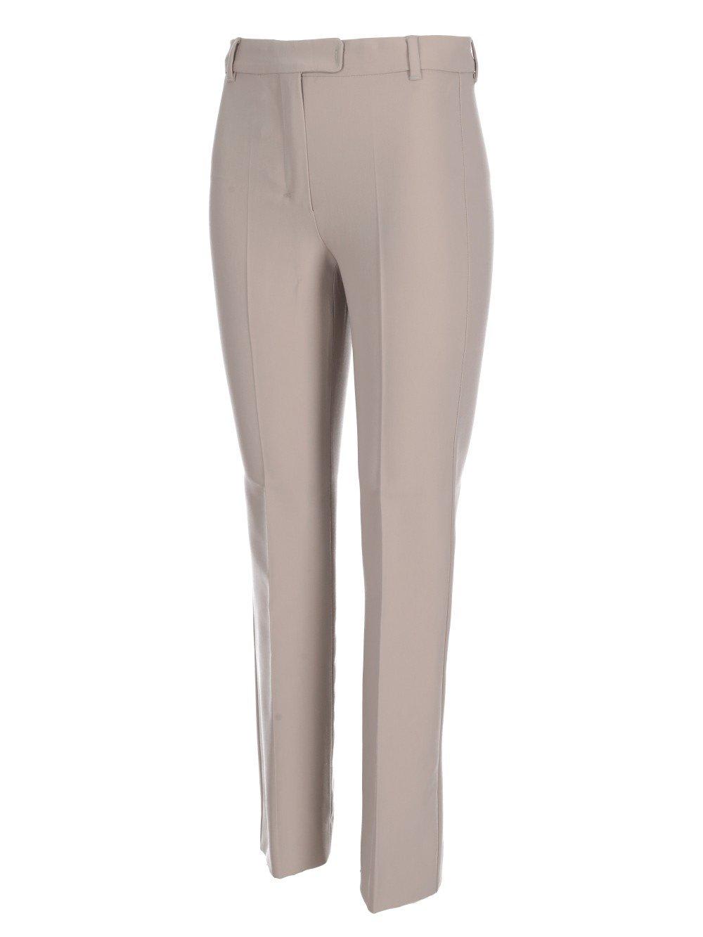 Shop 's Max Mara High Waist Slim Fit Trousers In Beige