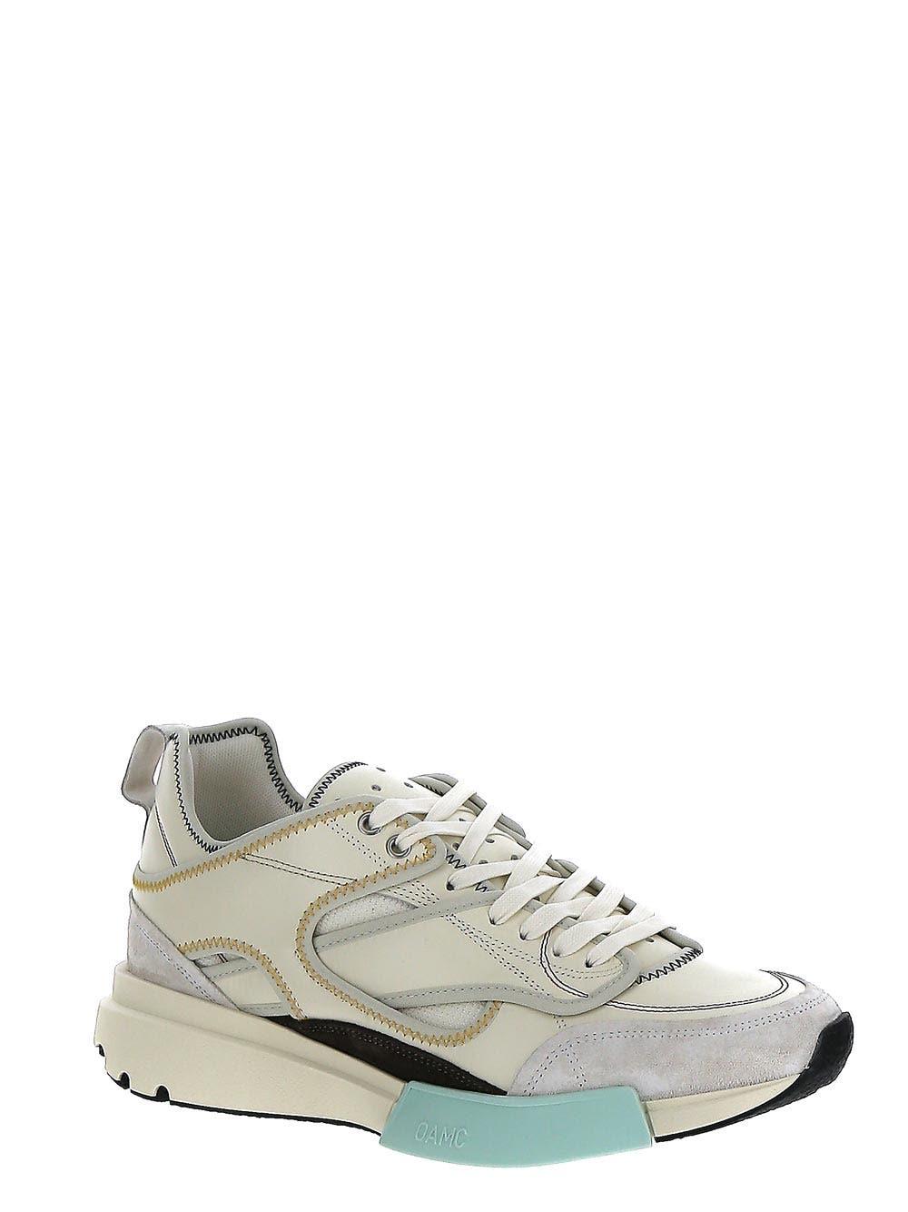 Shop Oamc Natural White Sneakers In Naturale Bianco