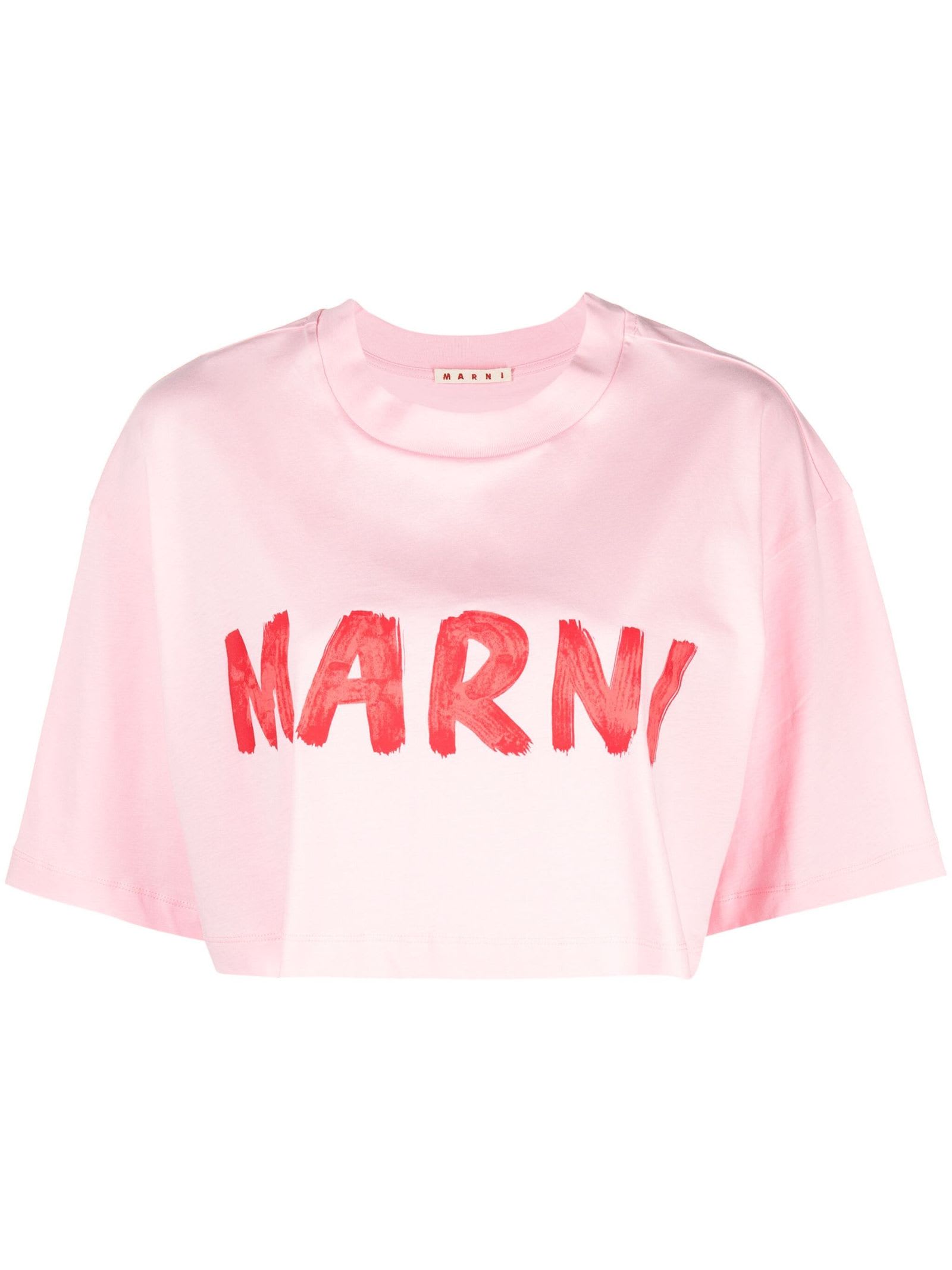 Pink Organic Cotton Jersey T-shirt