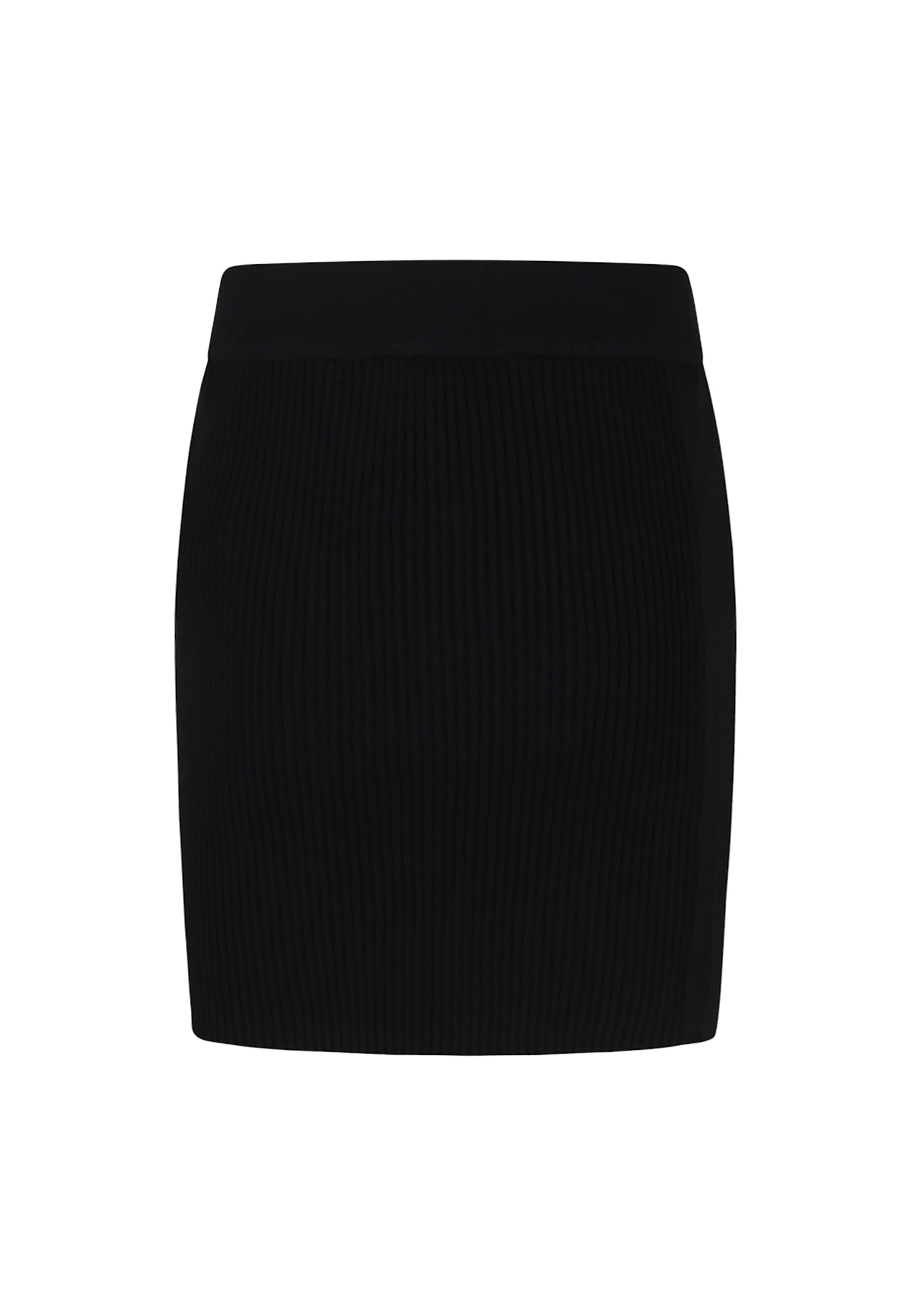 Msgm Black Skirt For Girl With Logo In Black