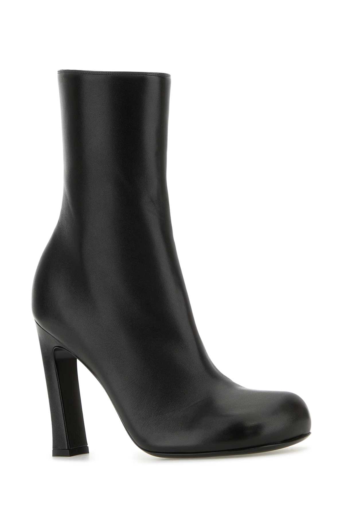 Shop Bottega Veneta Black Leather Nico Ankle Boots