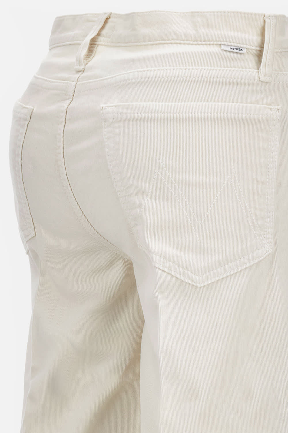 Mother The Twister Sneak Denim Jeans In White