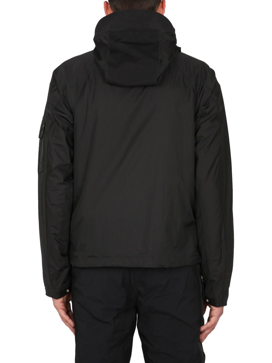 Ten C Combo Bonded Anorak Jacket In Black