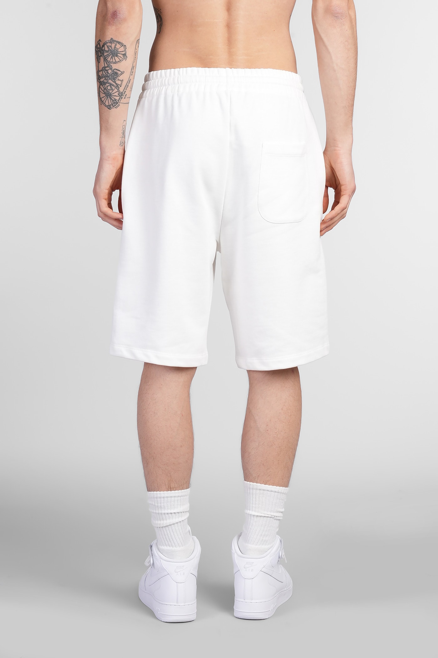 Ih Nom Uh Nit Logo-print Track Shorts In White
