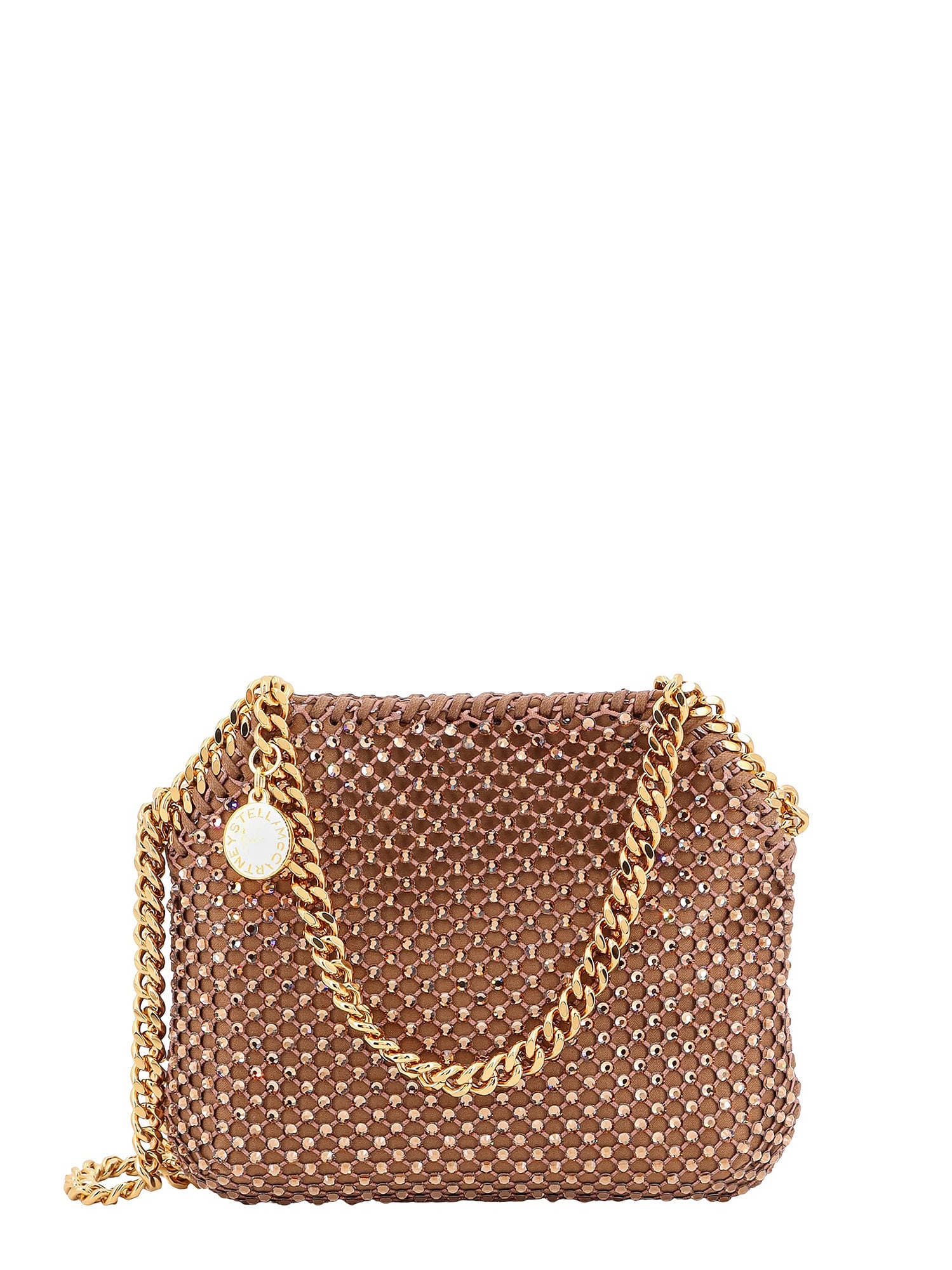 Shop Stella Mccartney Falabella Shoulder Bag In Brown