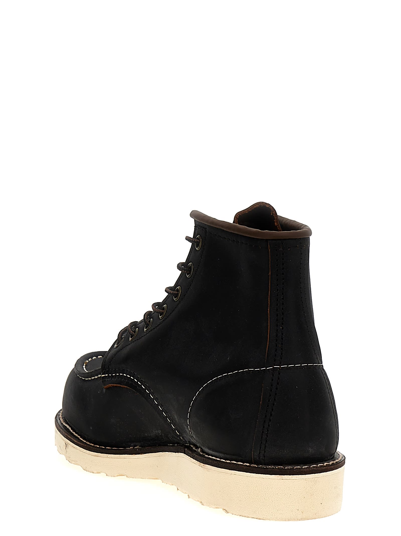 Shop Red Wing Classic Moc Ankle Boots In Black