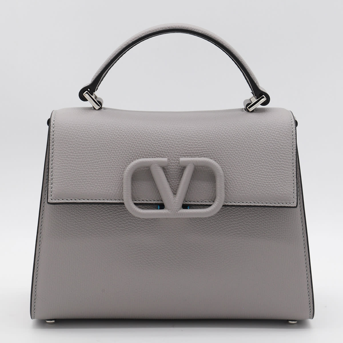 Shop Valentino Grey Small Vsling Top Handle Bag In Dove Grey