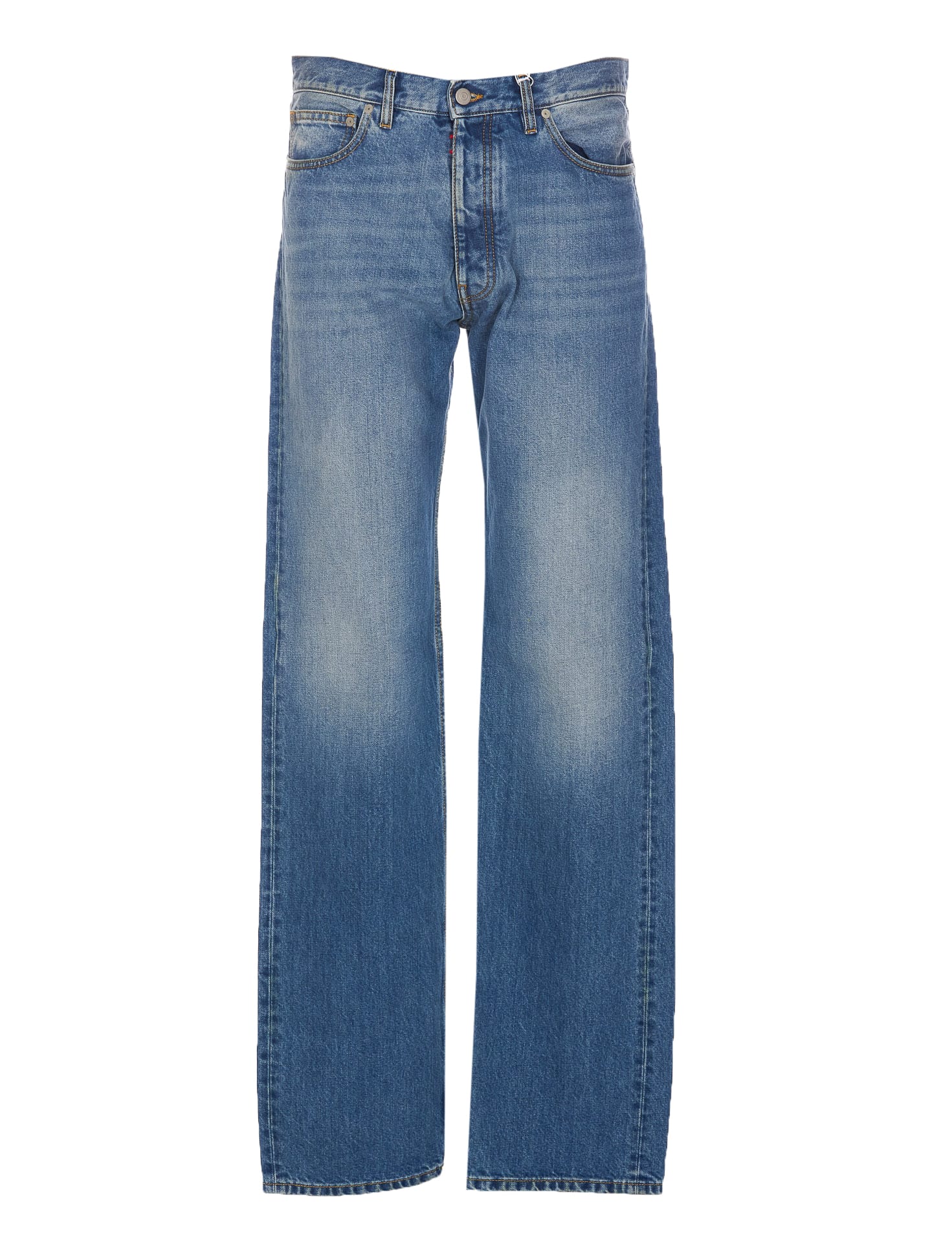 Shop Maison Margiela Jeans In Blu Denim