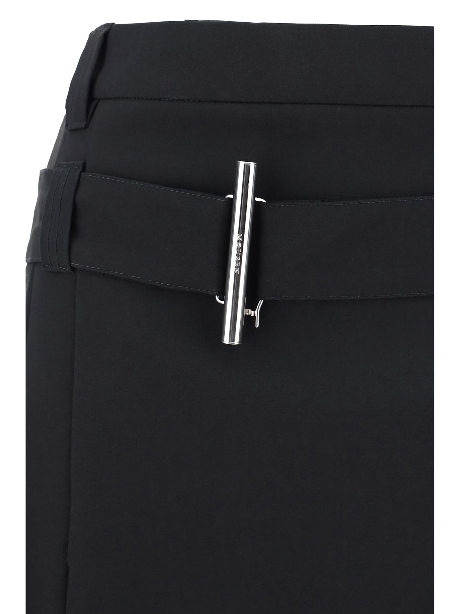 Shop Alexander Mcqueen Midi Skirt In Black