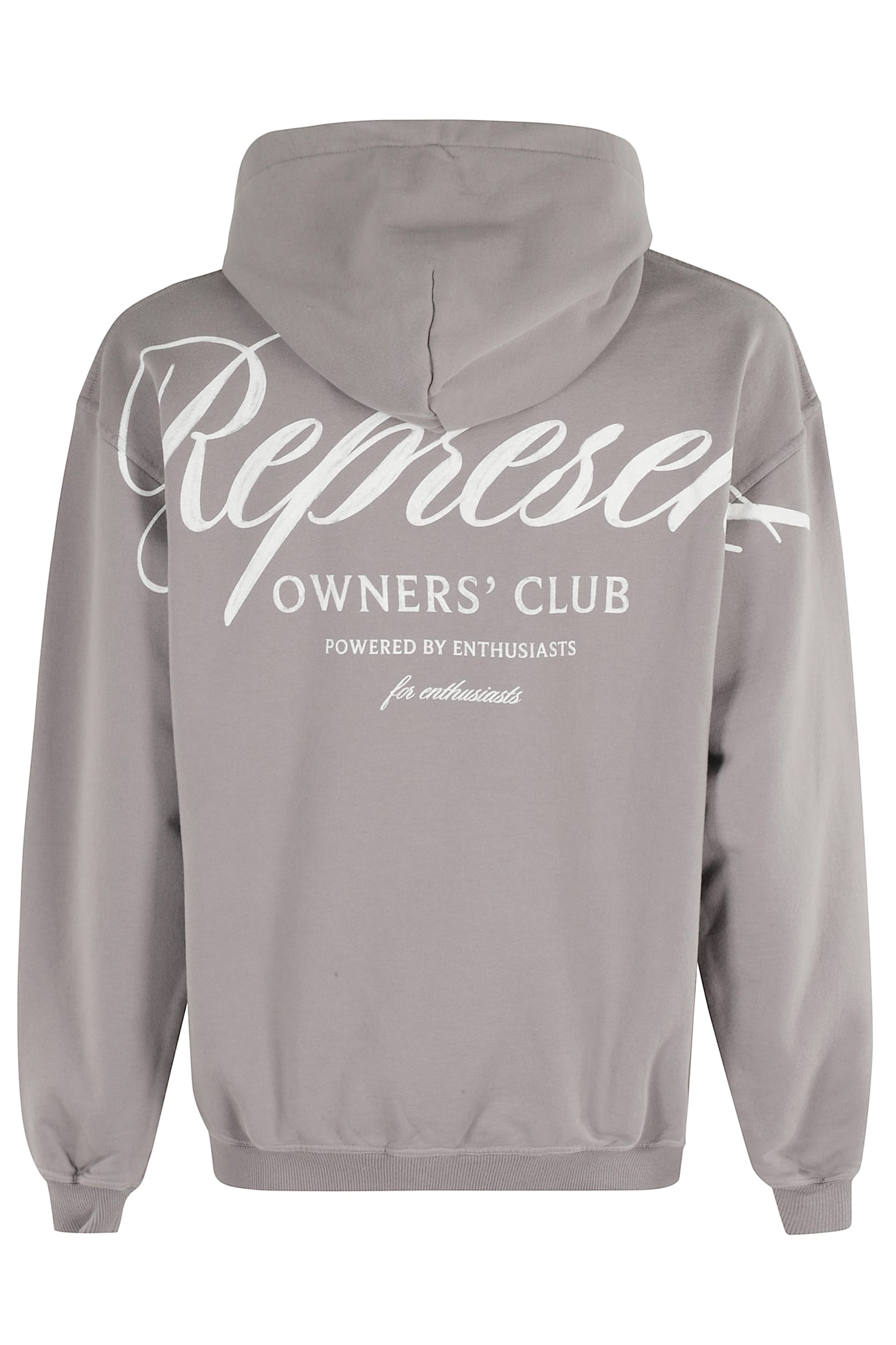 Represent Spacious Hoodie With Contrasting Graphic In Gray