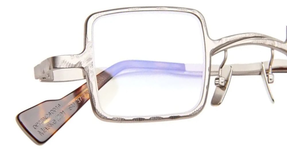 Shop Kuboraum Mask Z21 - Palladium Matt Glasses In Silver