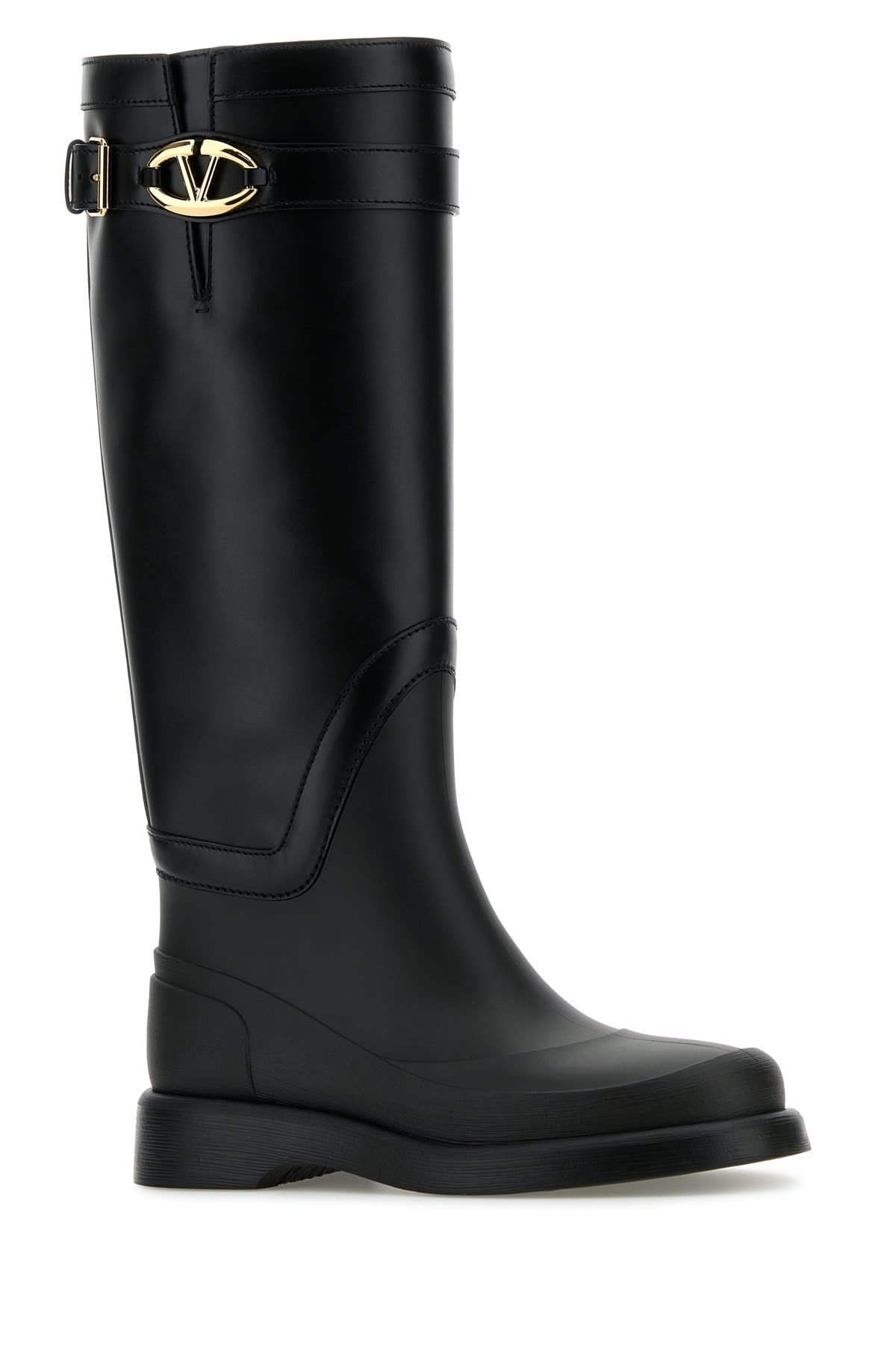 Shop Valentino Rainboot Vlogo The Bold In Nero