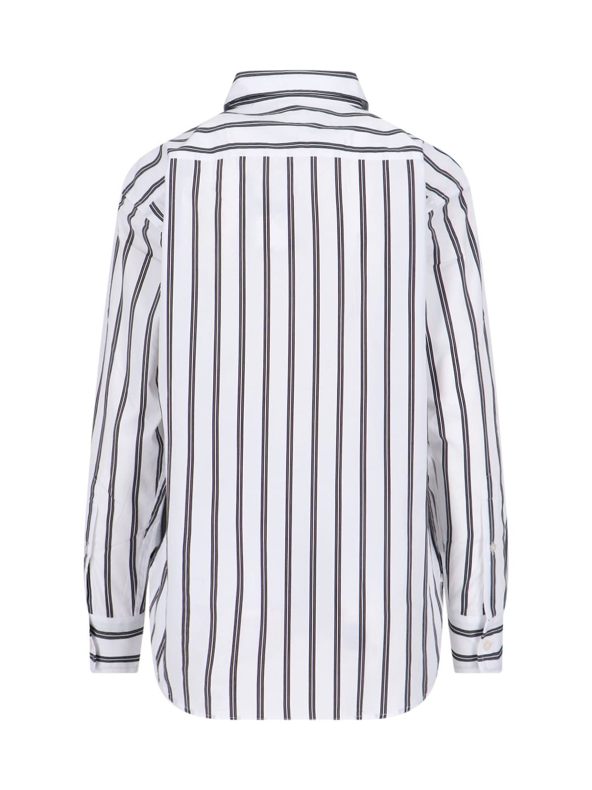 Ralph Lauren Striped Beaded-embellished Shirt In Multi