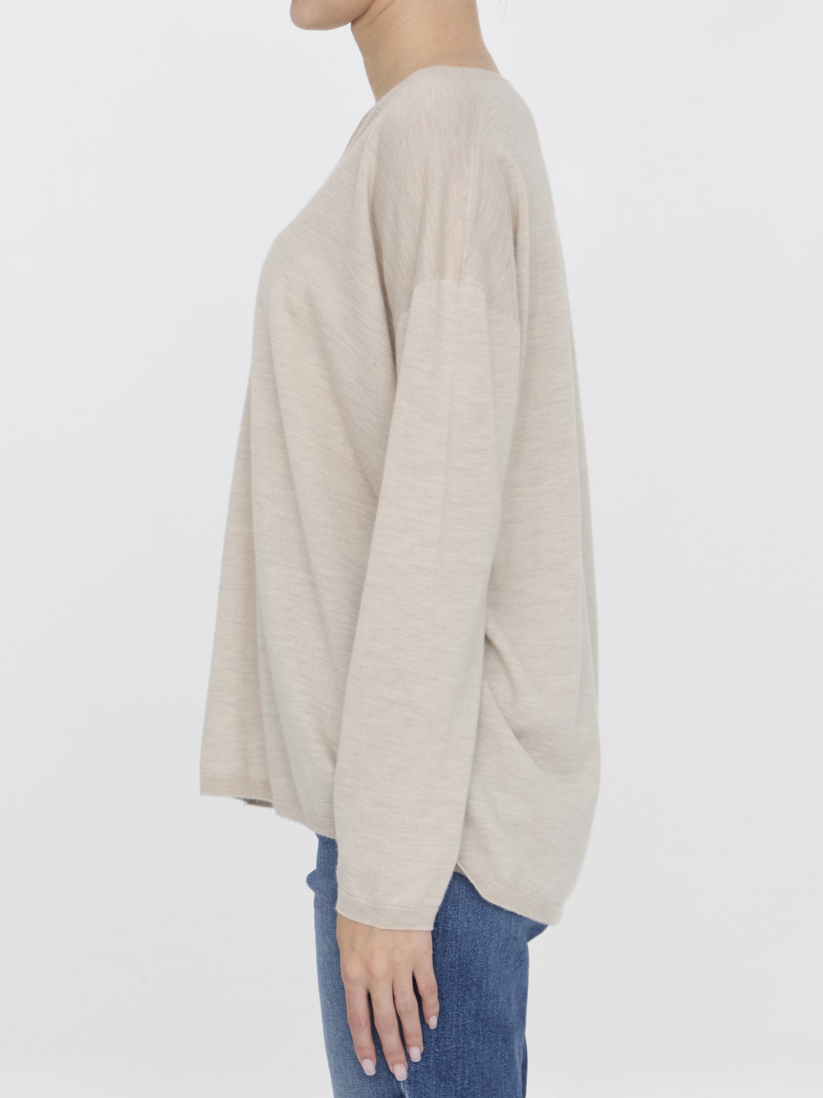 Max Mara Freccia Jumper In Beige