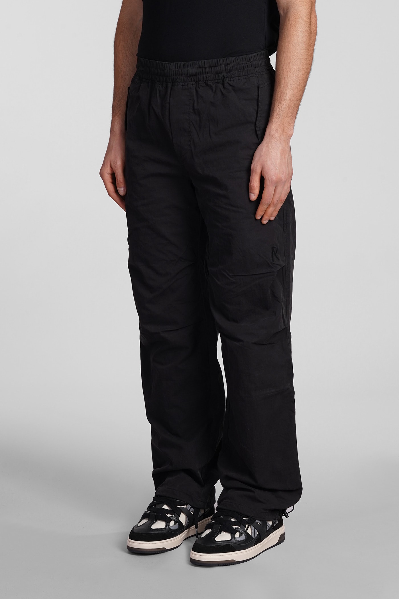 Shop Represent Pants In Black Cotton