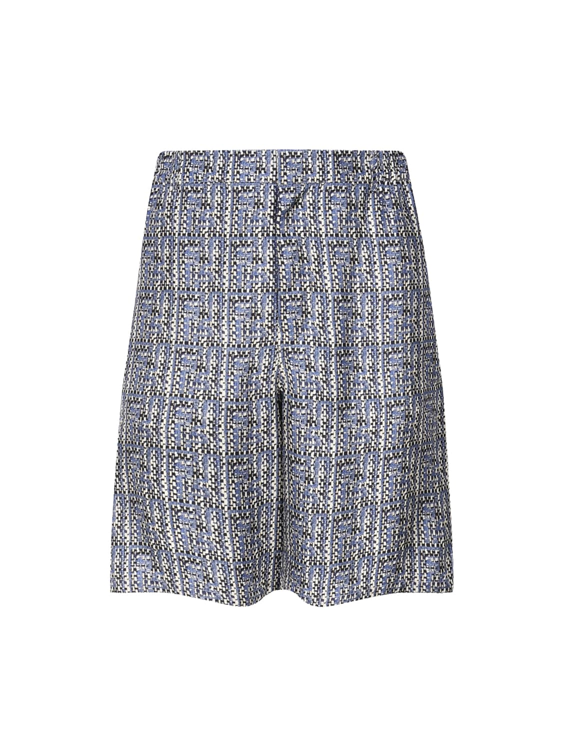 Shop Fendi Ff Short In Silk In Myrtle