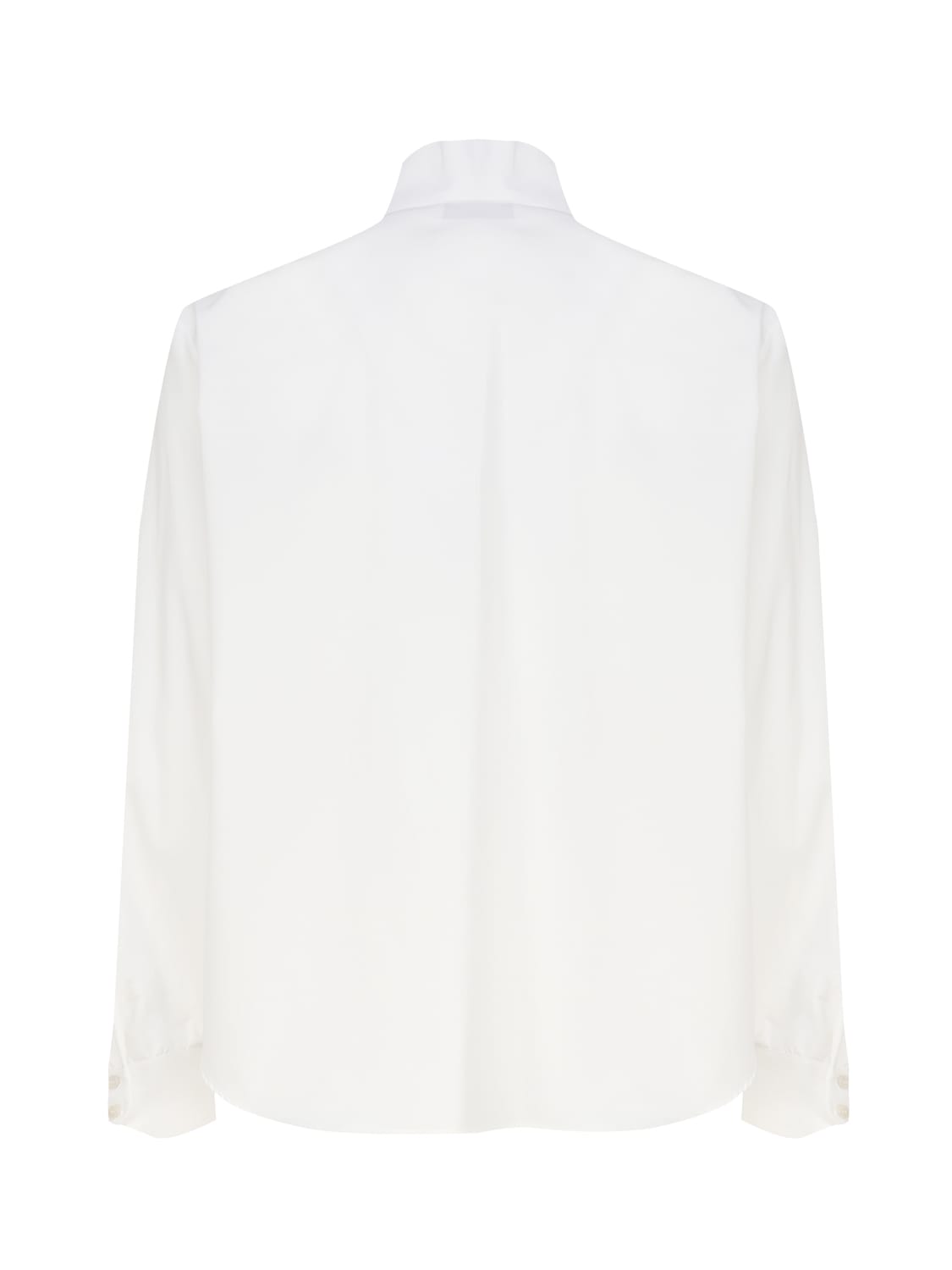 Shop Saint Laurent Shirt With Buttons And Straight Cut In White