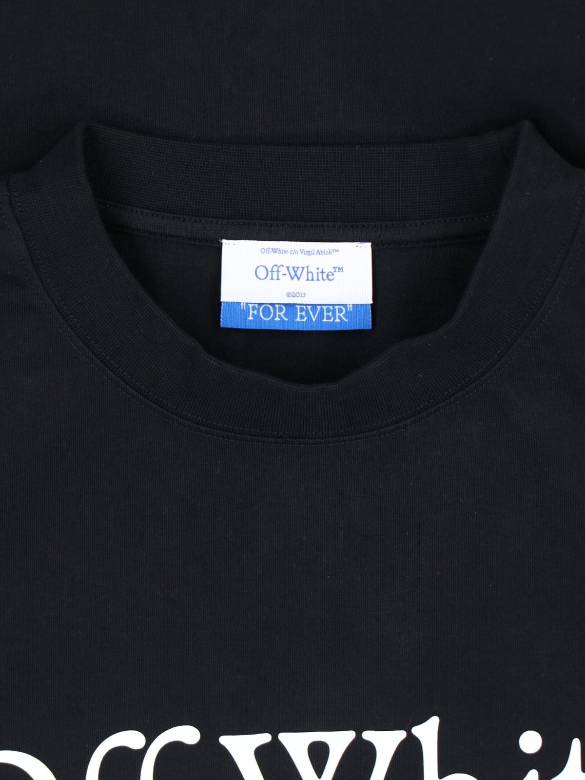 Off-white Skate Logo T-shirt In Black