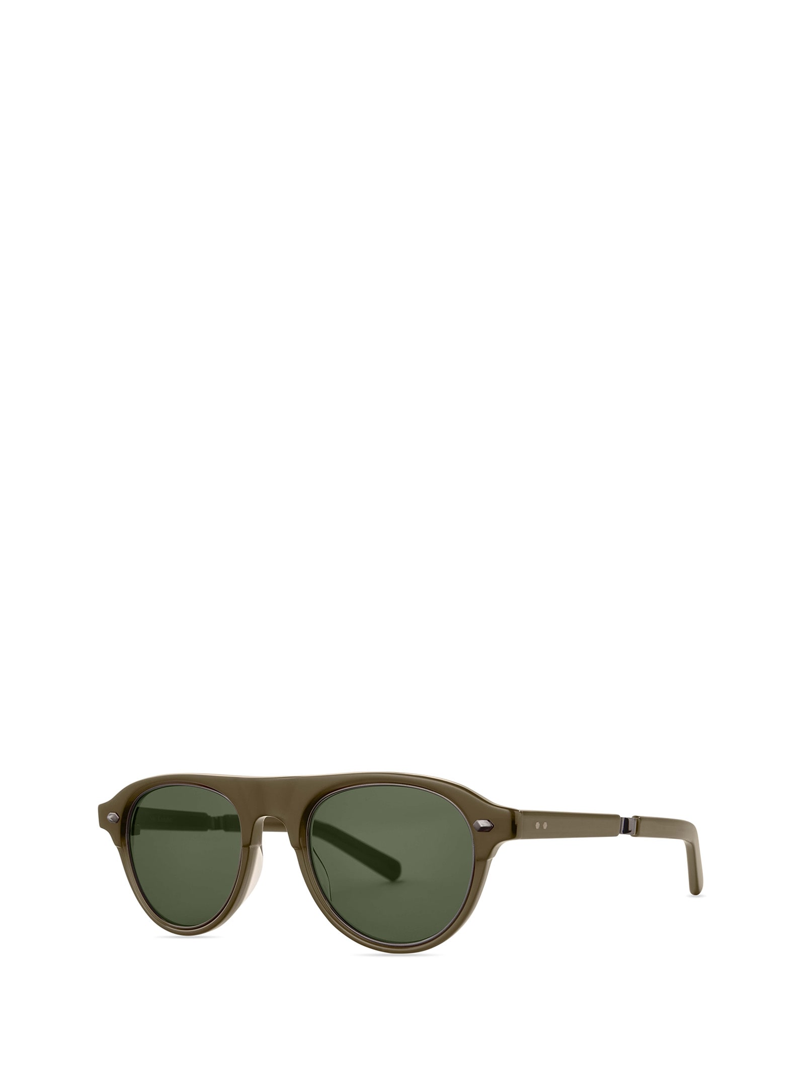 Shop Mr Leight Stahl S Citrine-chocolate Gold/g15 Sunglasses