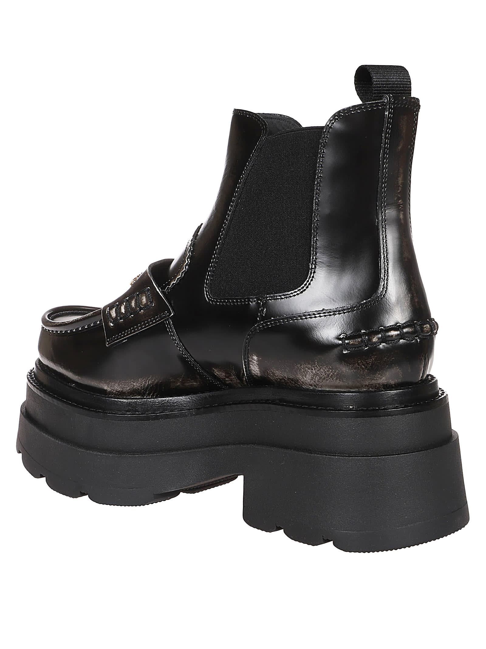 Shop Alexander Wang Carter Ankle Platform Boots In Black