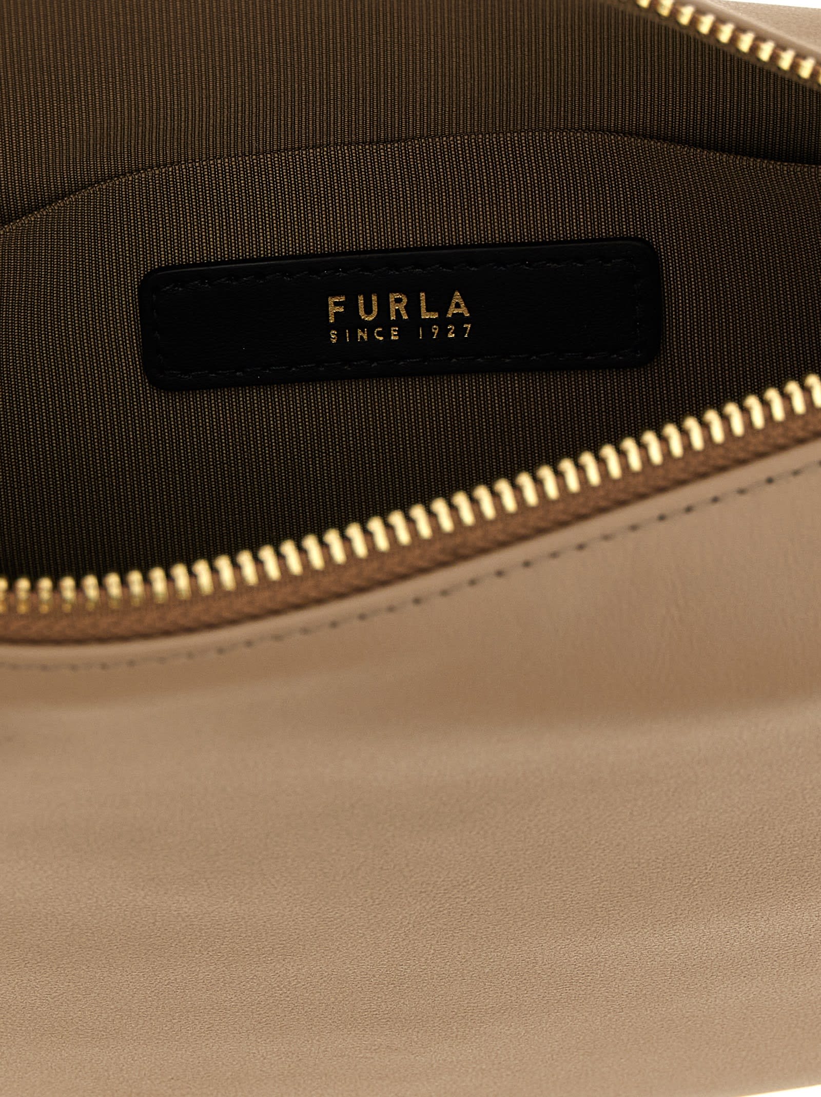 Furla Nuvola Mini Leather Handbag In Sand