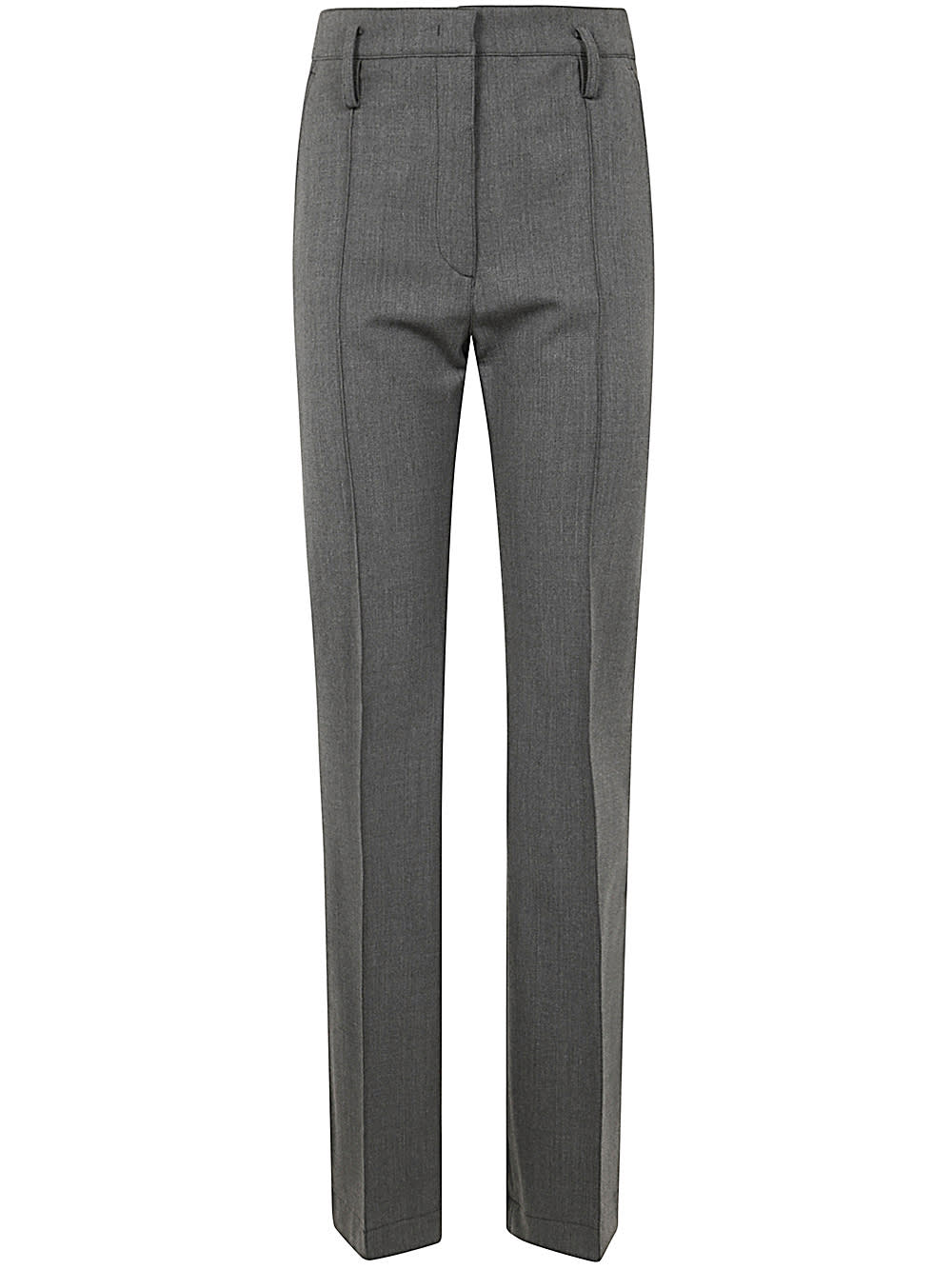 Shop Seventy Gabardine Straight Leg Pants In Slate