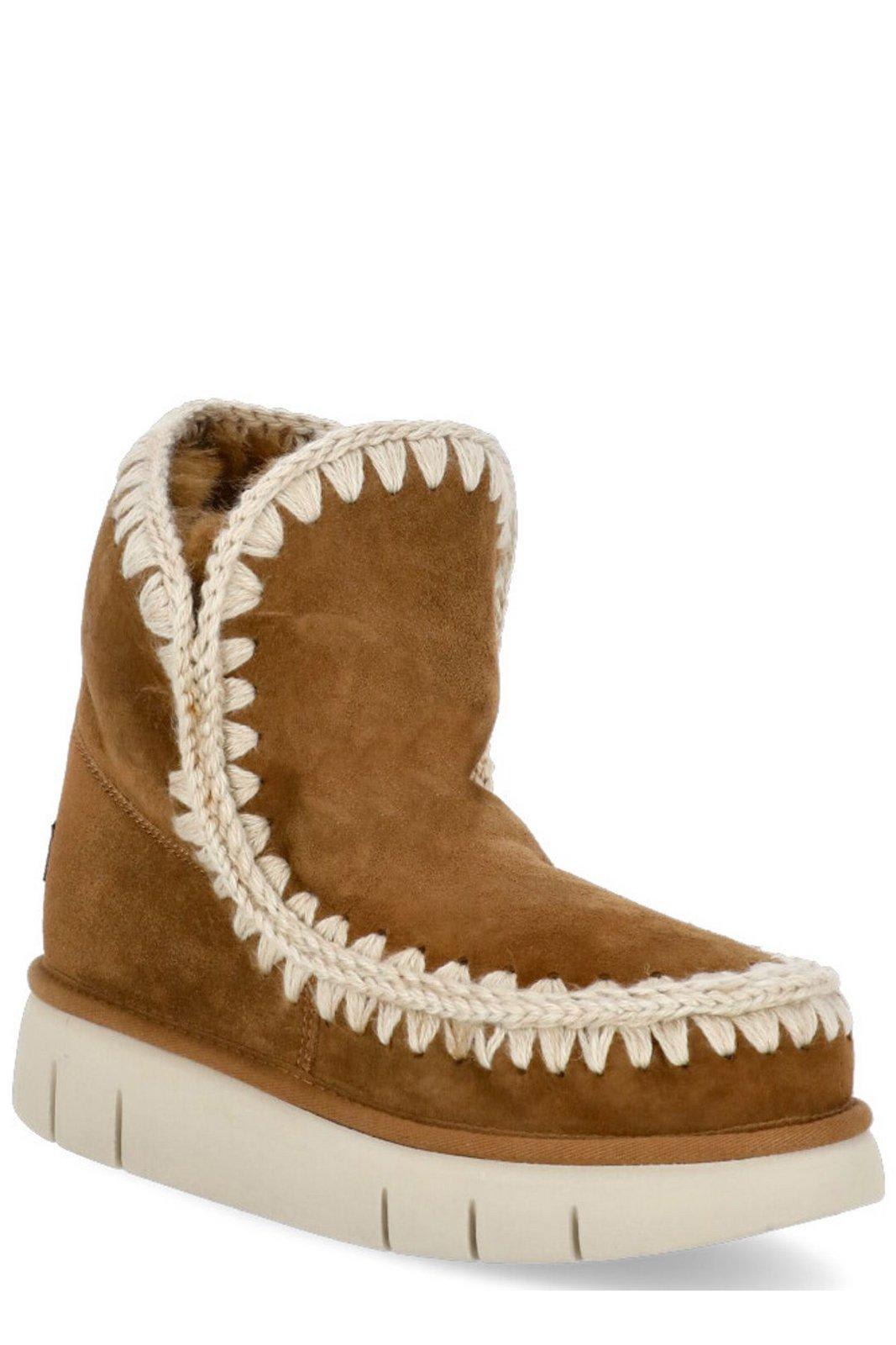 MOU ESKIMO CONTRAST STITCH BOOTS 