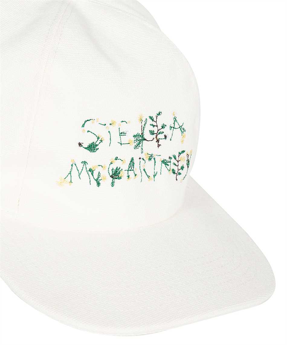 Stella Mccartney White Dandelion Logo Cap In White