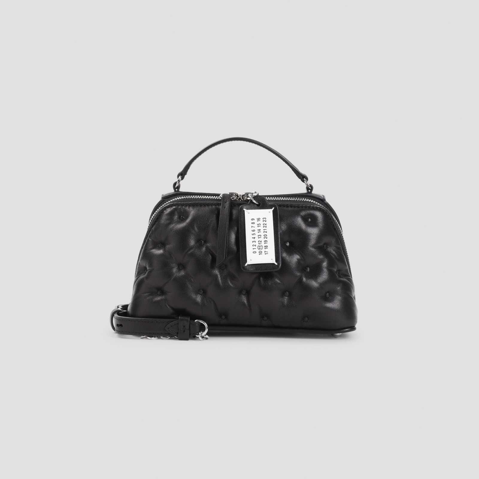 Shop Maison Margiela Glam Slam Strapezoid Bag In Black