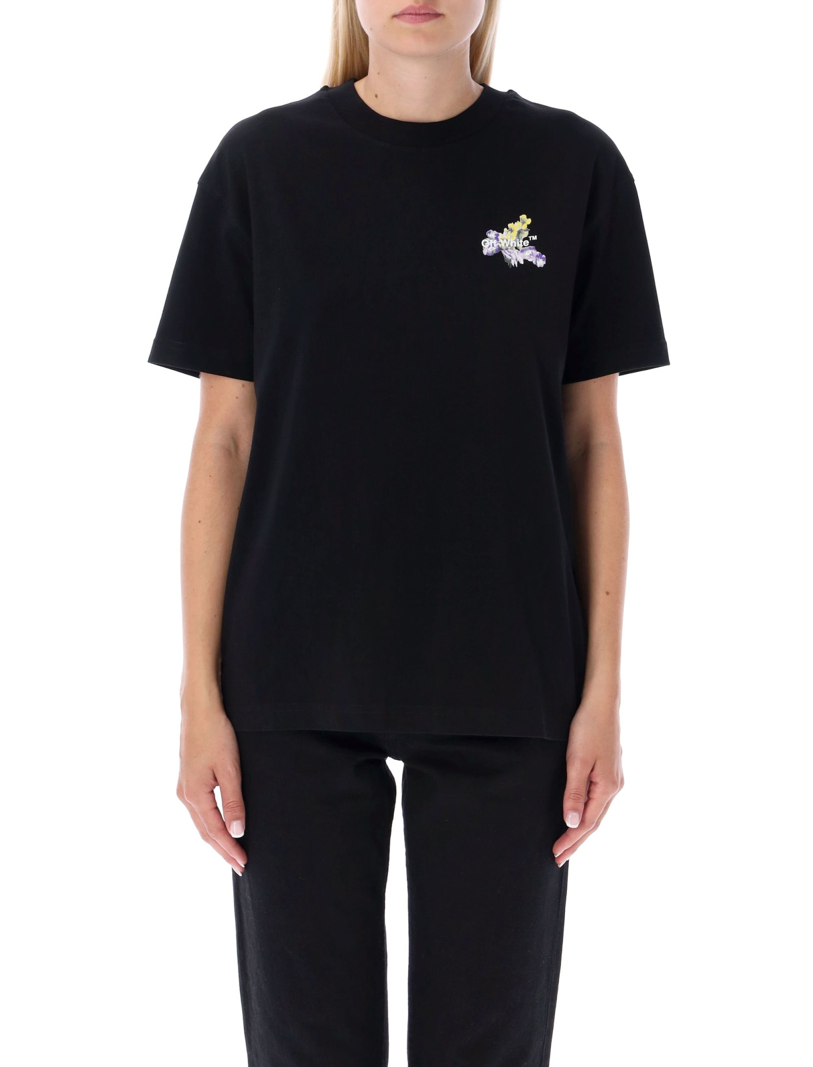 Off-White Flower Arrow Casual T-shirt