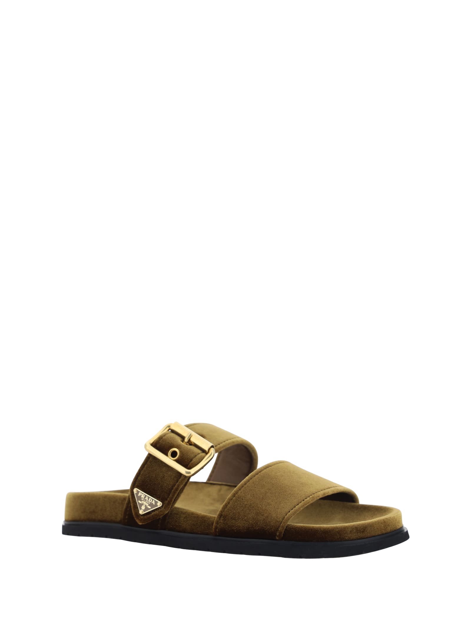 Shop Prada Sandals In Rovere