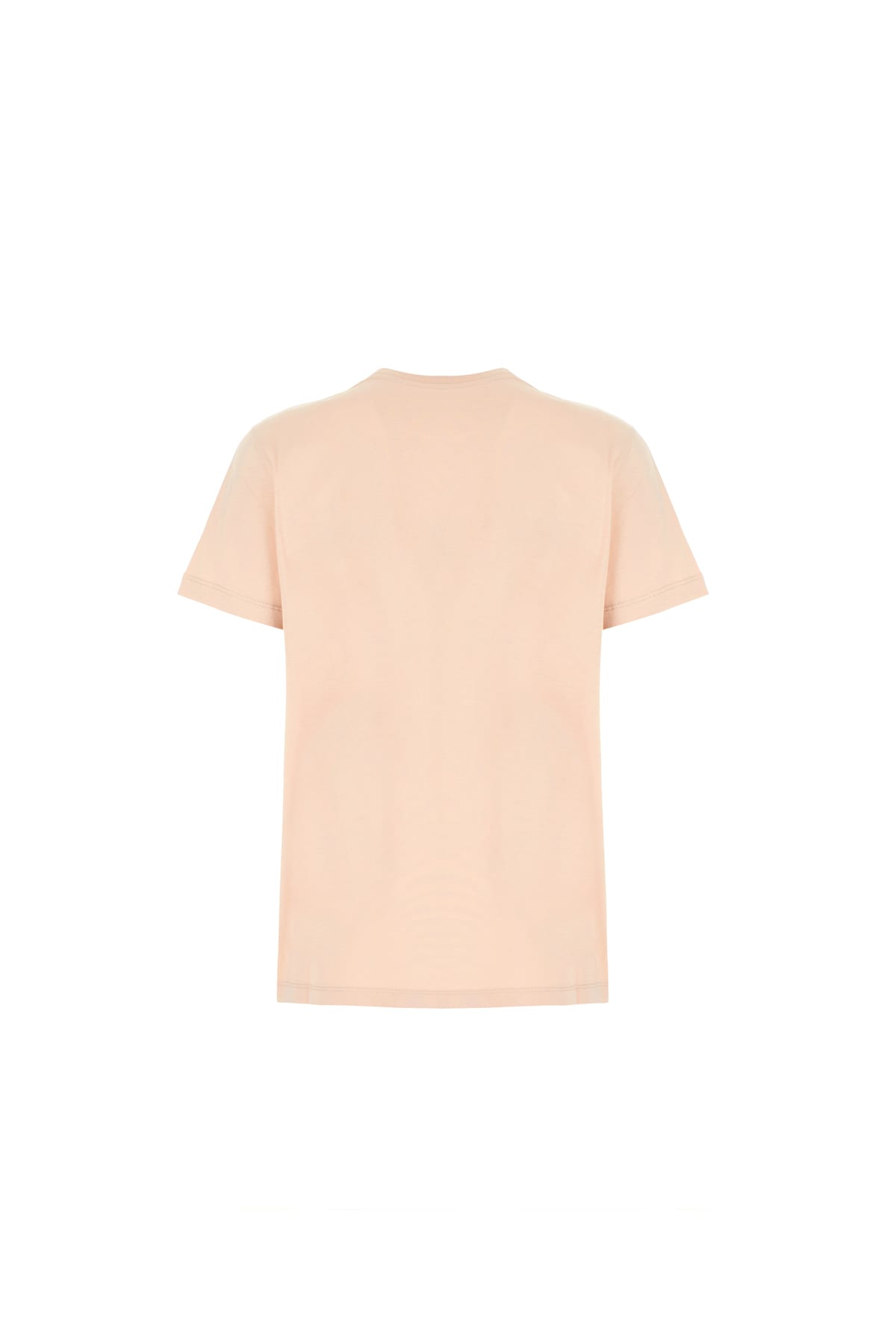 Moncler Pink Cotton T-shirt In Orange