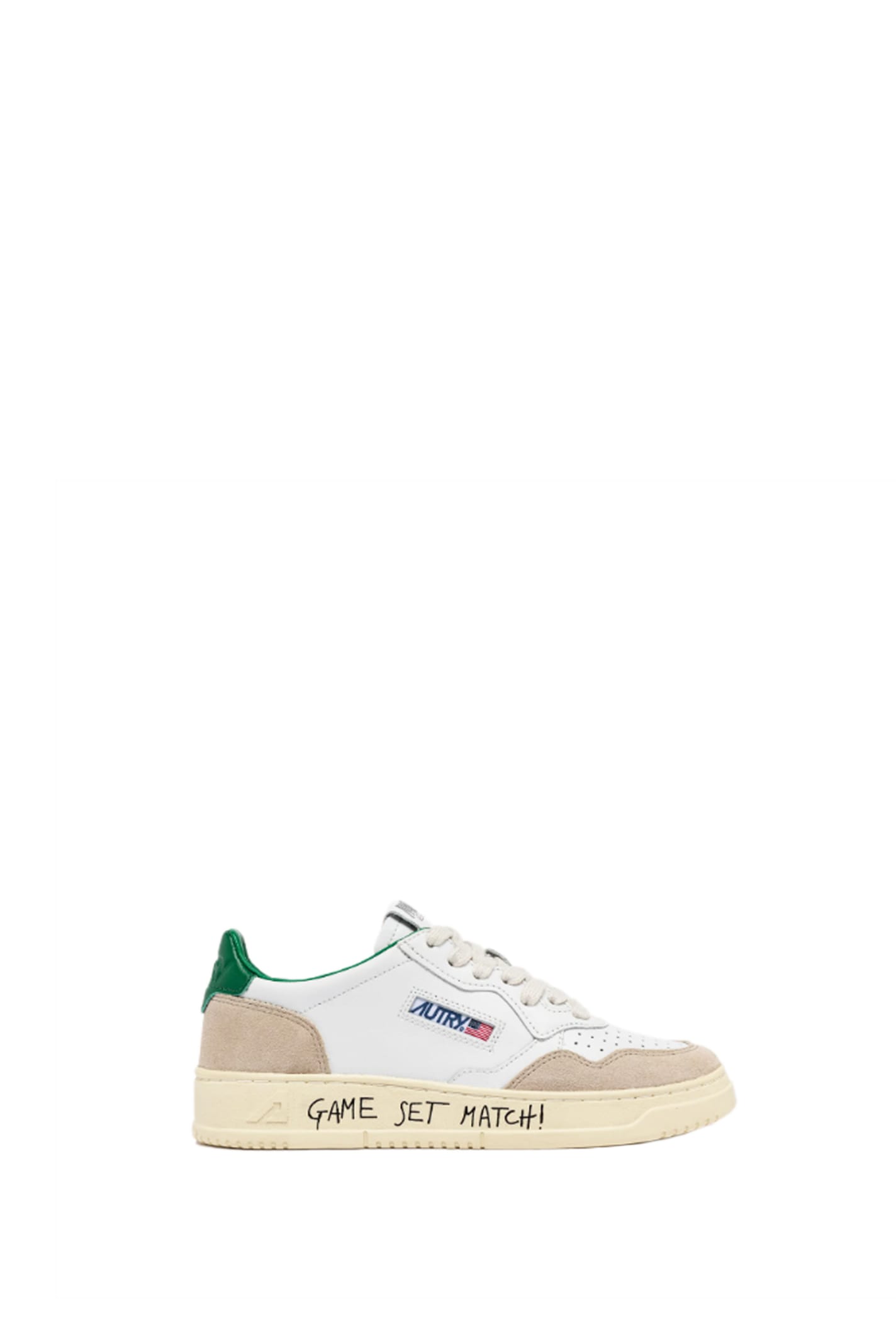 Shop Autry Medalist Low Sneakers In Green