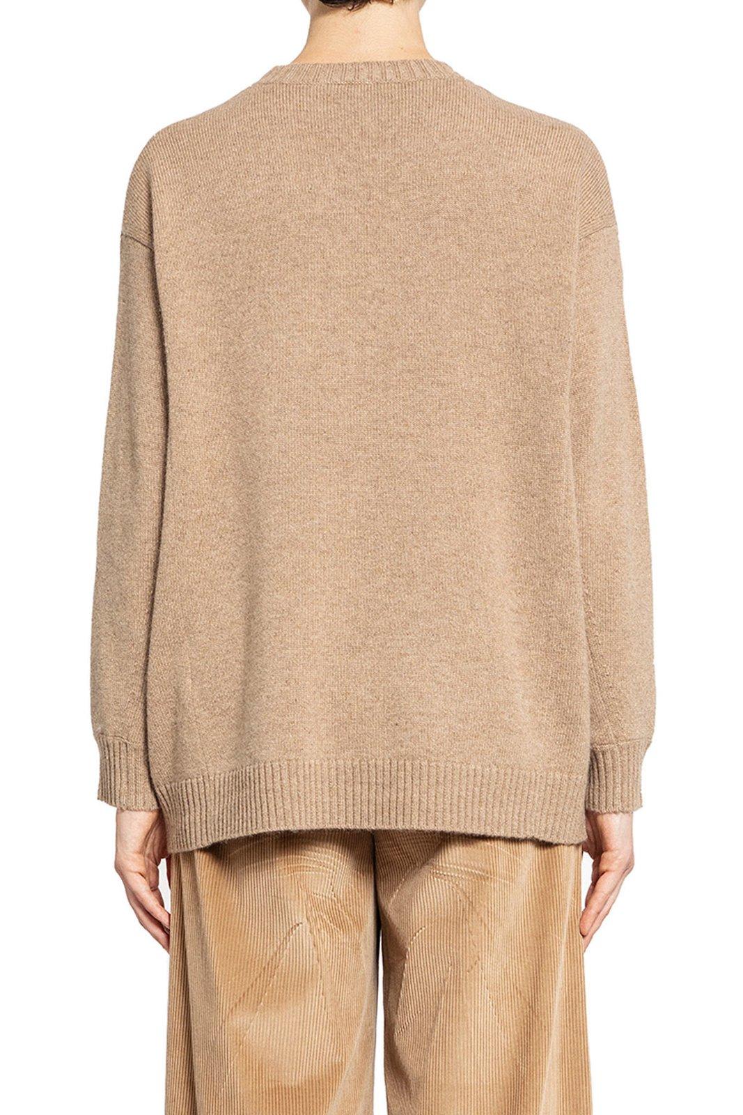 Max Mara Camel Wool And Cashmere Plata Sweater In Beige
