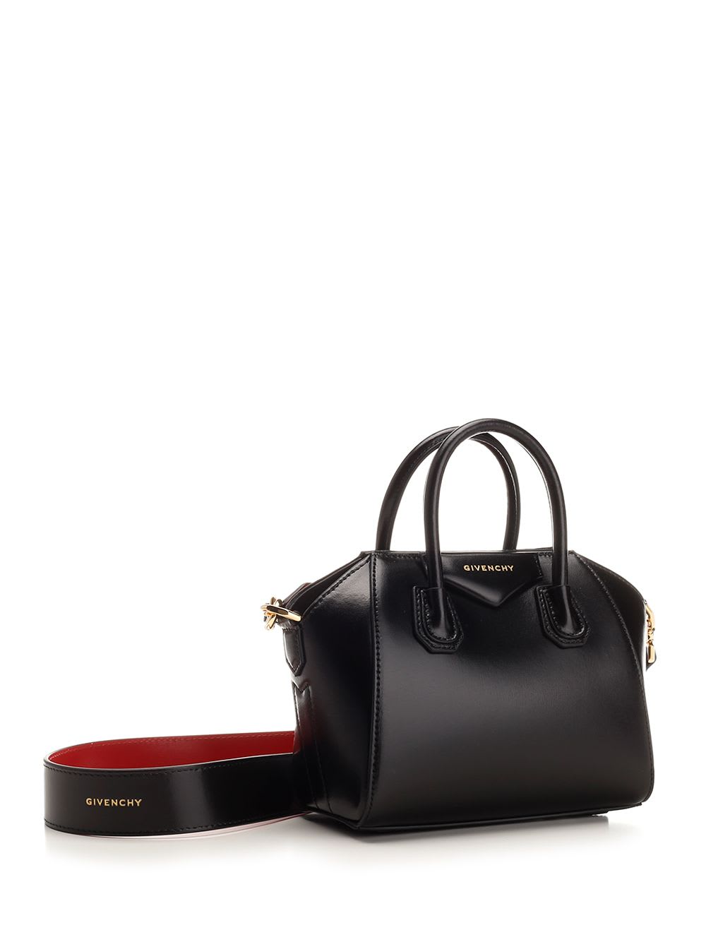 Shop Givenchy Antigona Toy Handbag In Black