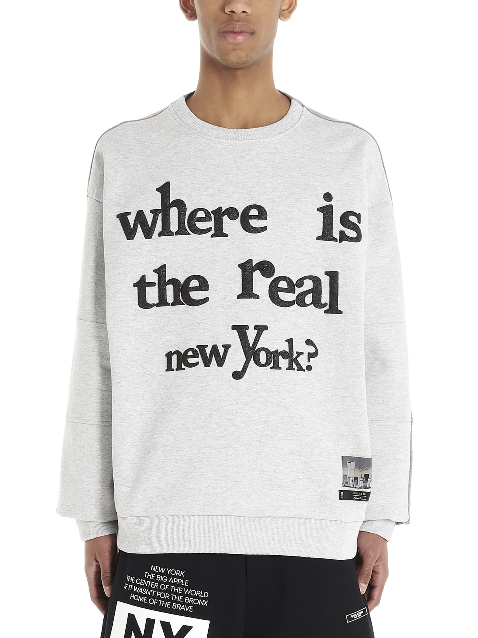 Buscemi Where Is The Real Ny Sweatshirt In Grey