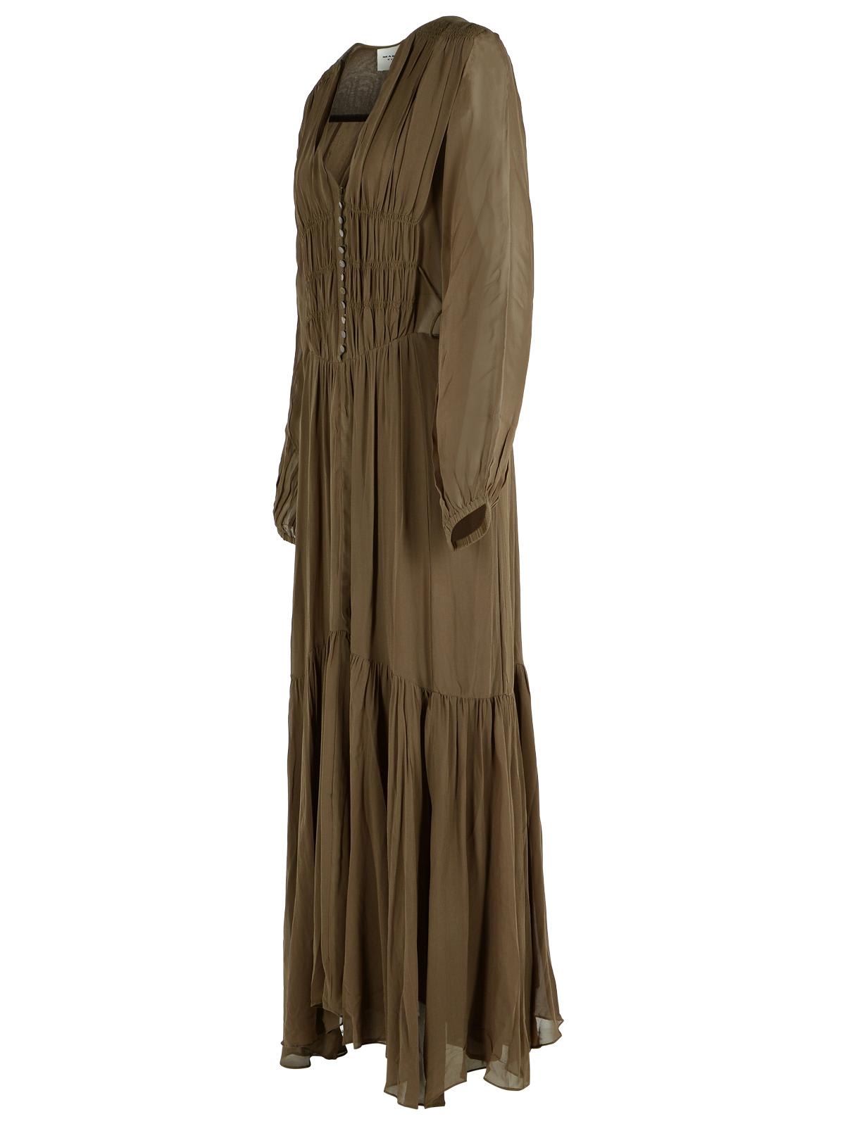 Isabel Marant Étoile Briane Khaki Viscose Dress In Green
