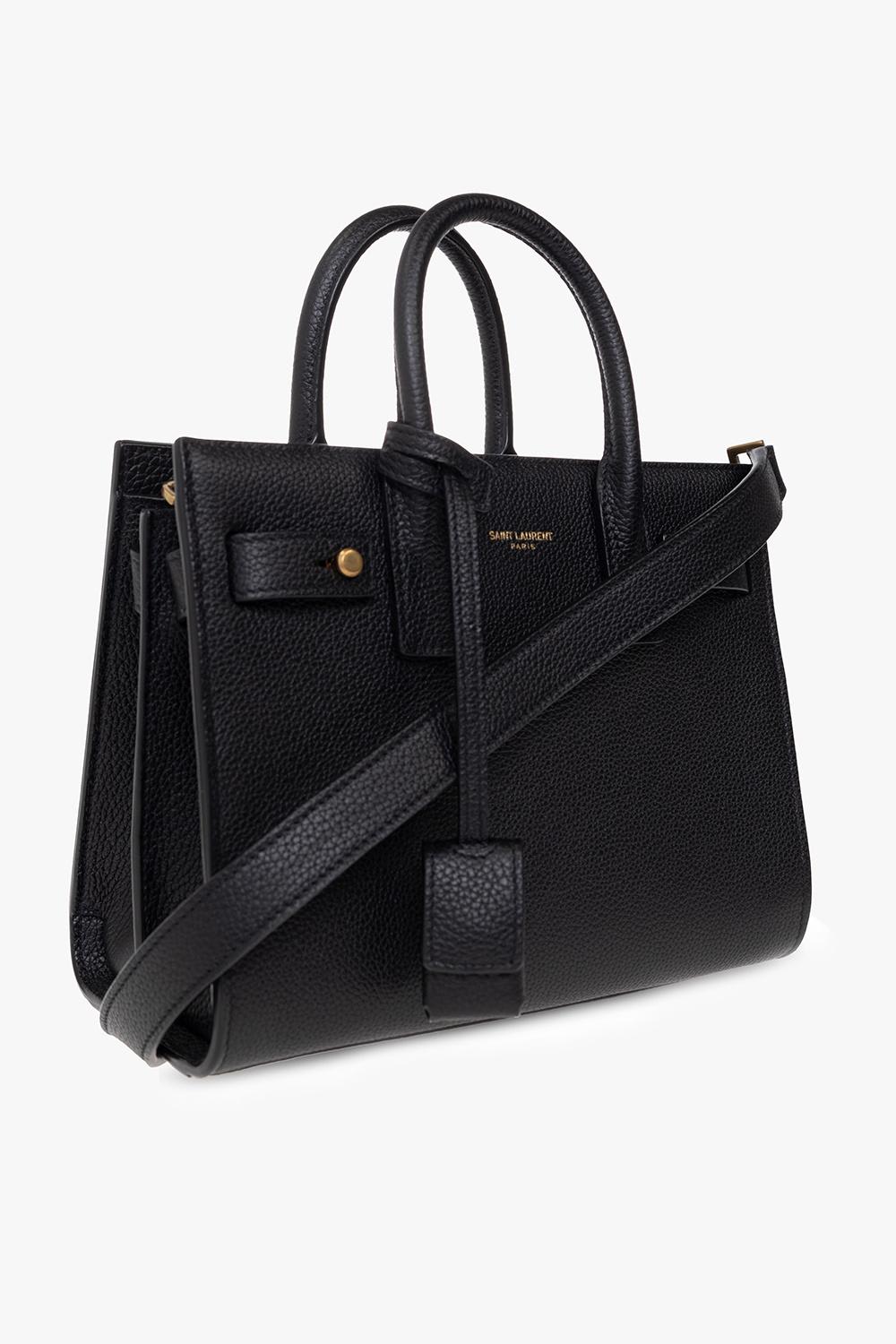 Saint Laurent Sac Du Jour Nano Shoulder Bag In Black