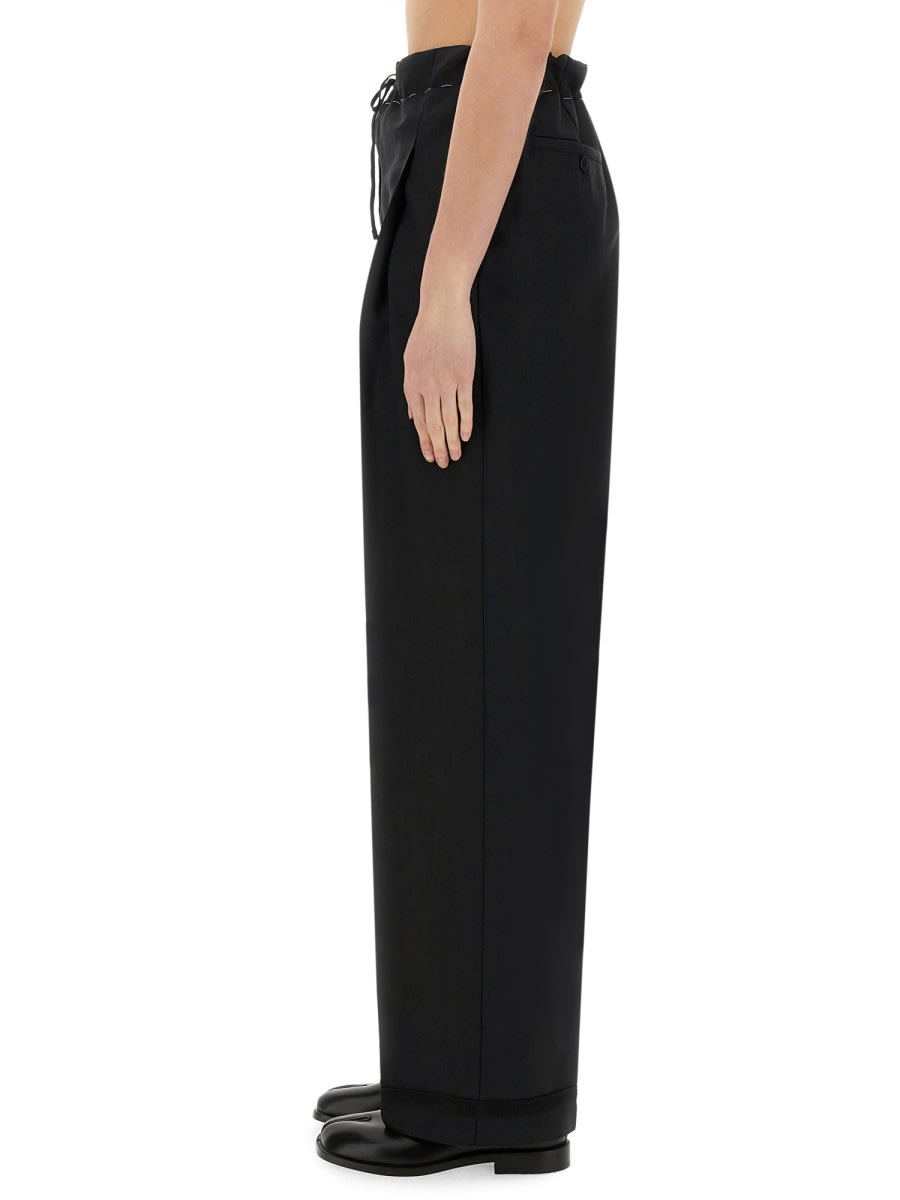 Shop Maison Margiela Wool And Mohair Pants