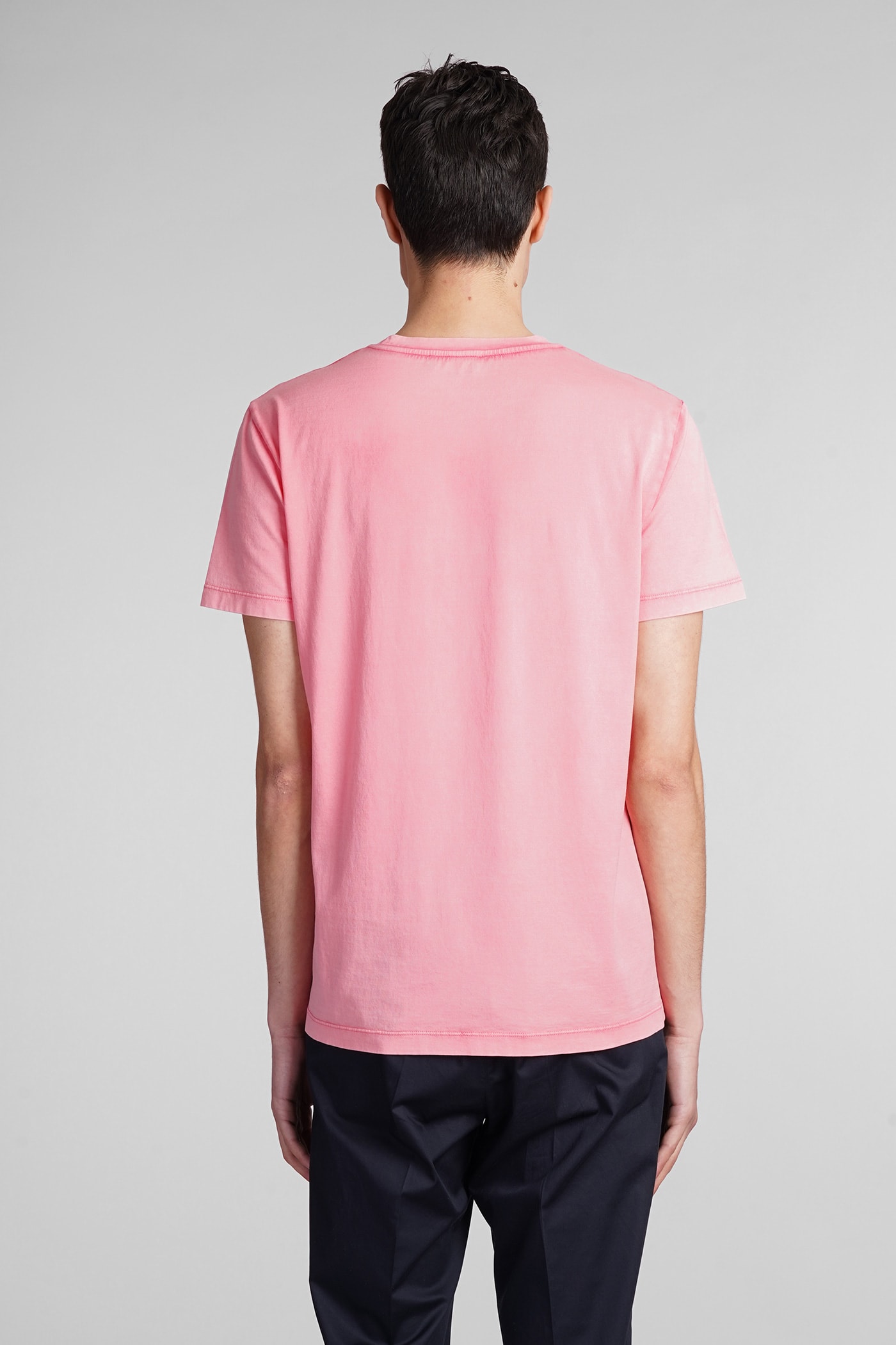 Shop Roberto Collina T-shirt In Rose-pink Cotton