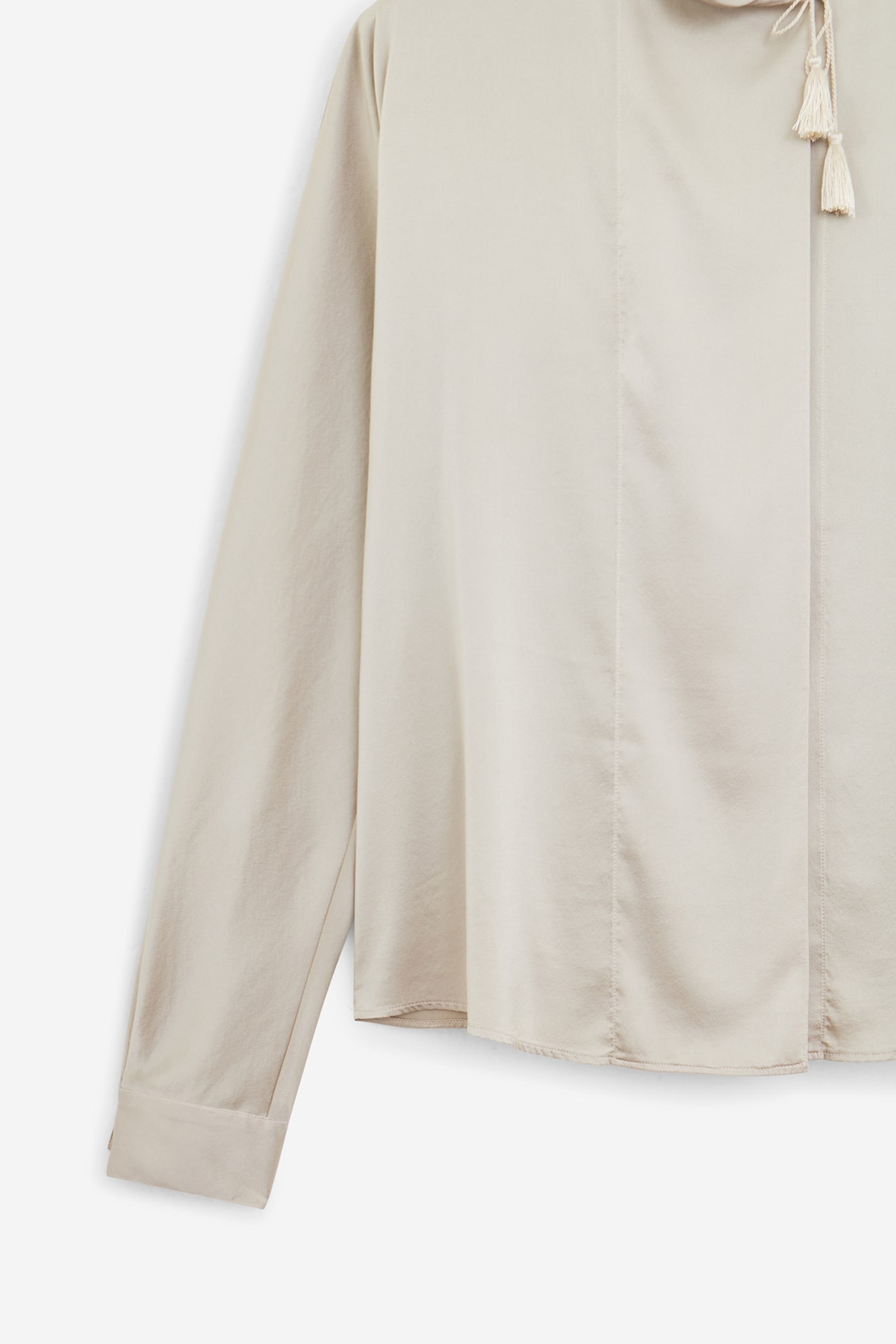 Forte Forte Forte_forte Heavy Stretch Silk Satin Kimono Shirt Clothing In Multi