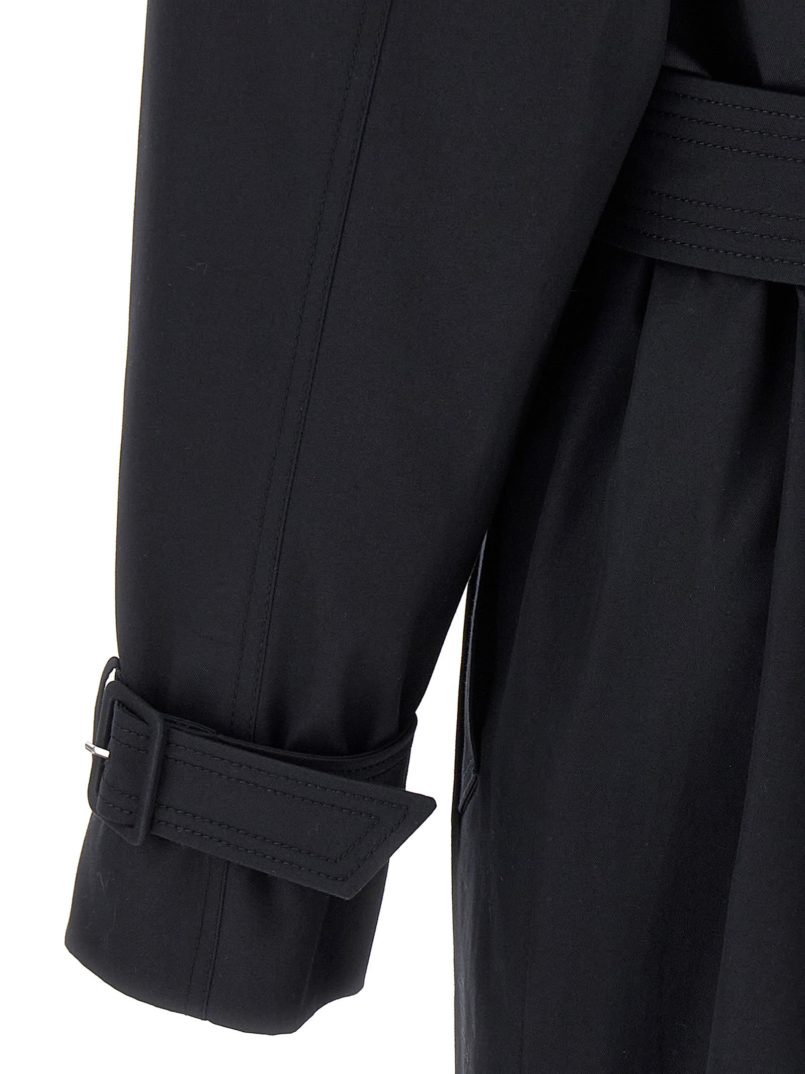 Max Mara Long-sleeved Windbreaker In Blue