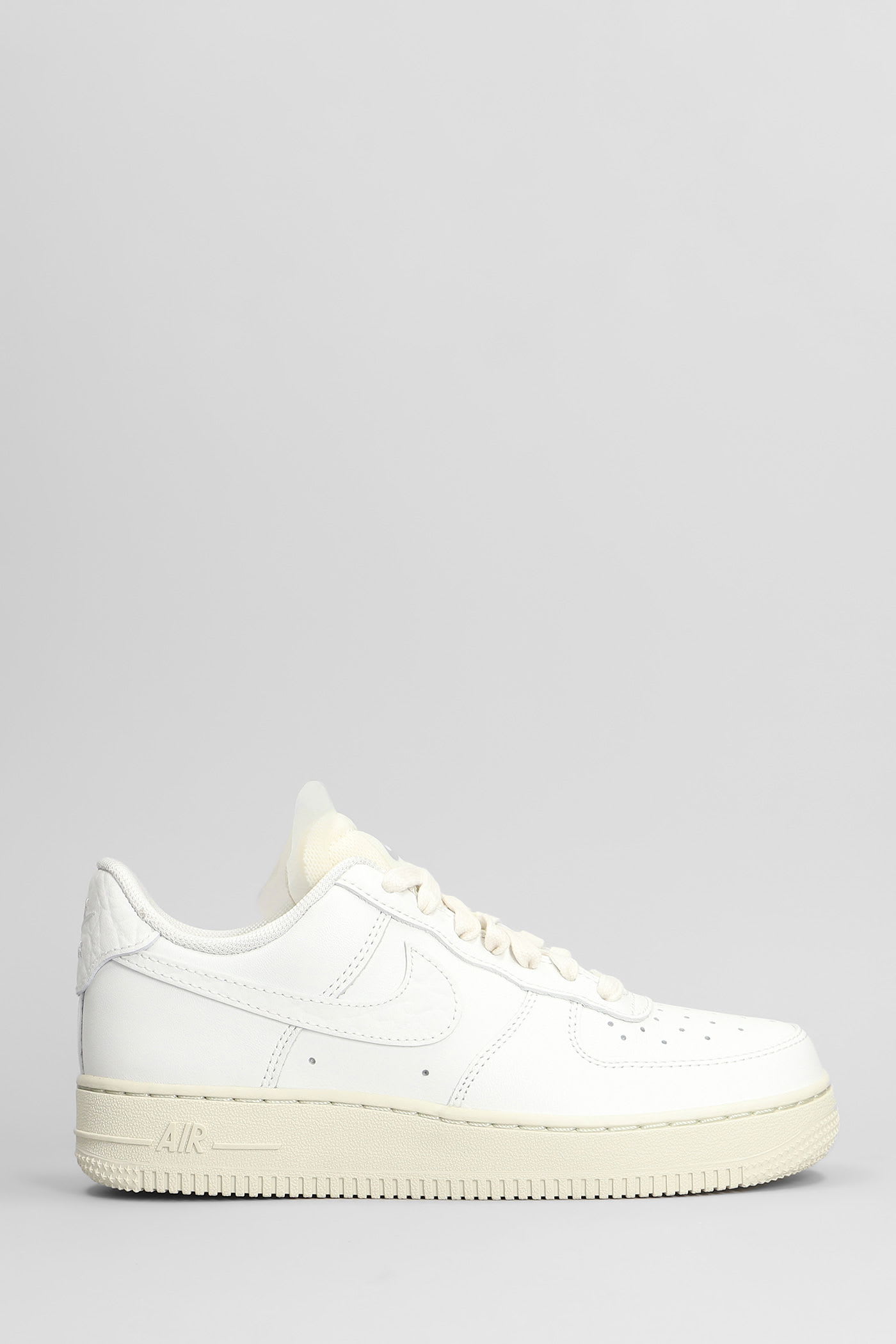 Nike Air Force 1 Lo Sneakers In White Leather In White