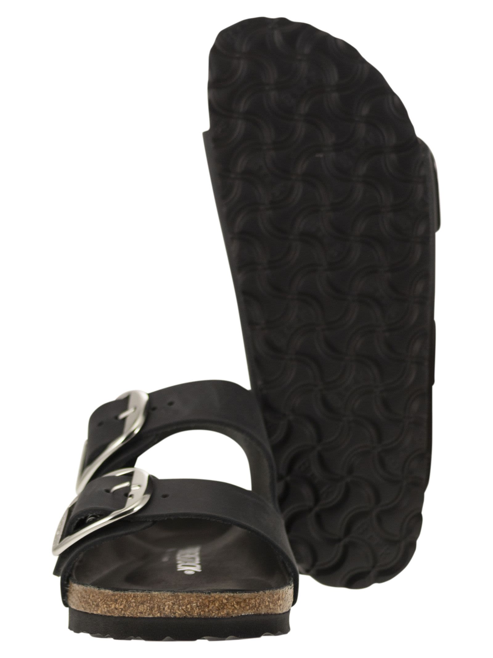 Shop Birkenstock Arizona - Sandal With Large Buckles In Black