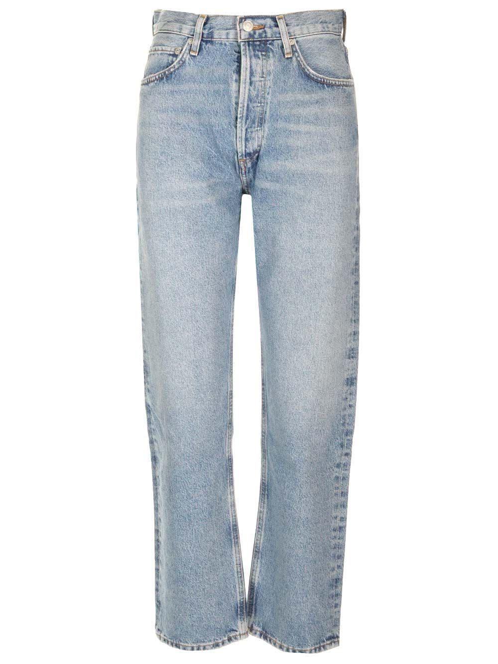 High Waist Straight Leg Jeans