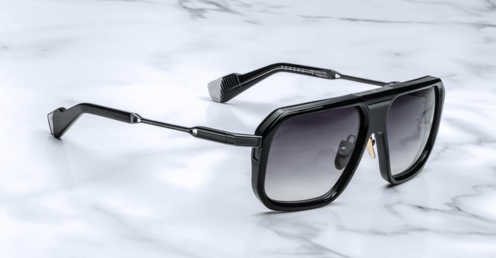 Shop Jacques Marie Mage Donohu - Oberon Sunglasses In Black